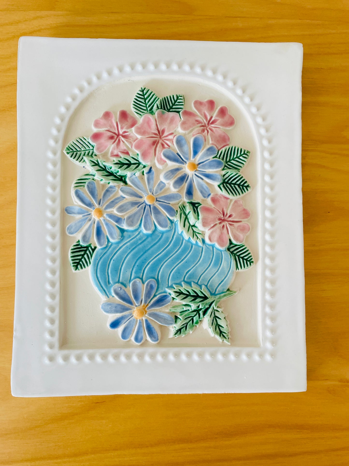 Jie Gantofta/Jie Gantofta/Väggplatta/Pastellfärgad blomsterbukett