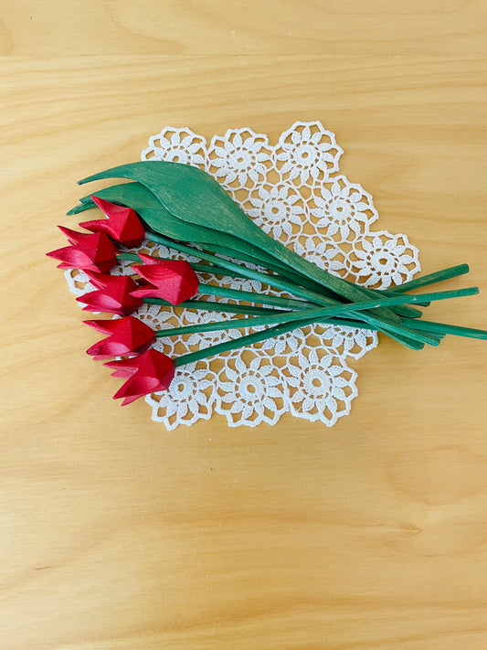 Svensk Hemslöjd/北欧手工芸/チューリップ/レッド/6本セット