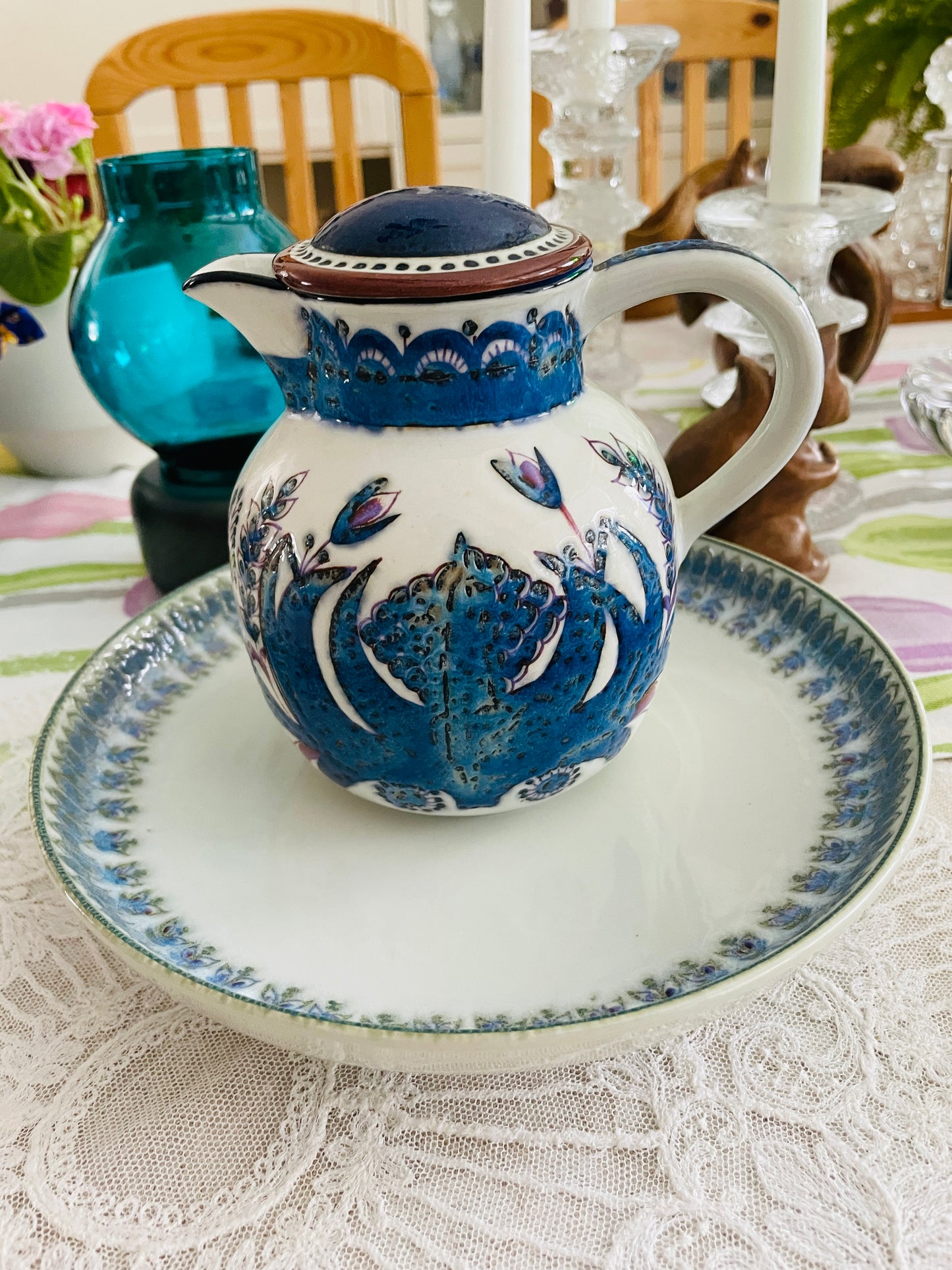 Royal Copenhagen / Royal Copenhagen / Berte Jessen / Berte Jessen / Aluminia / Aluminia / Vatten Kanna / Lidded Pitcher
