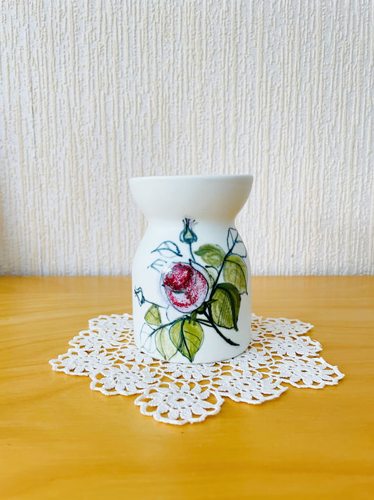 Arabia/アラビアHilkka-lisa Ahola/ヒルッカ-リーサ.アホラ/フラワーベース/ピンクのバラ