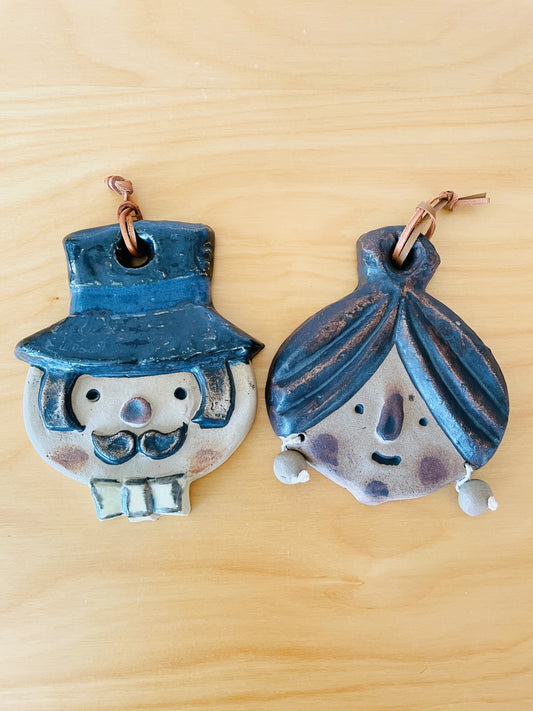 Ego Stengods/エゴストーングッズ/Willi Fischer/ウイリー.フィッシャー/マダム＆ムッシュー/2枚セット