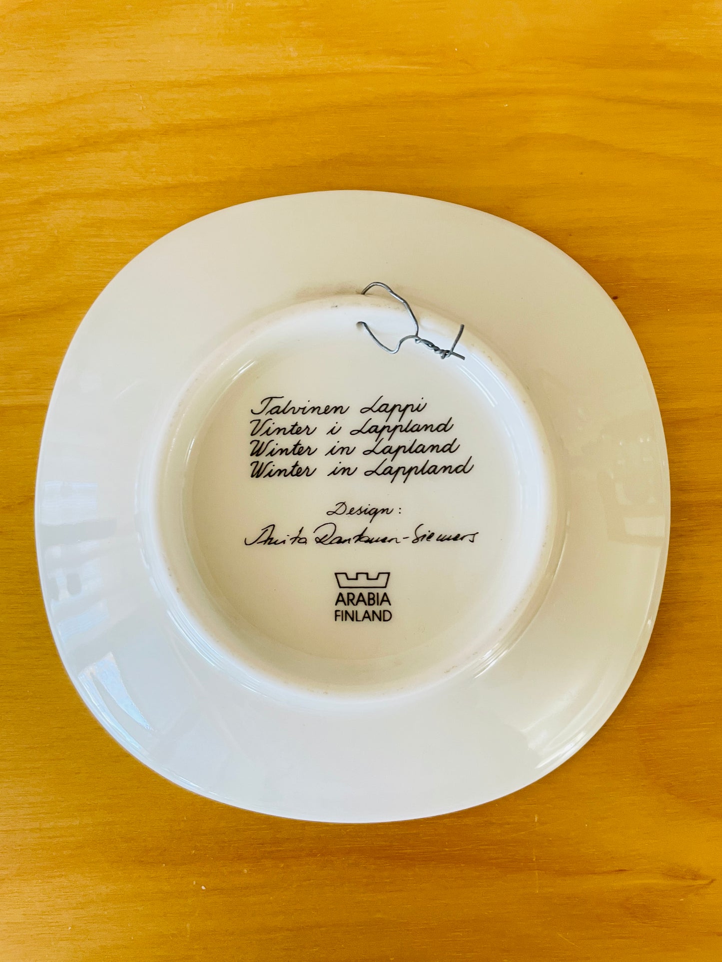 Arabia/Anita Rantanen-Siewers/Winter in Lappland/Mini Wall Plate