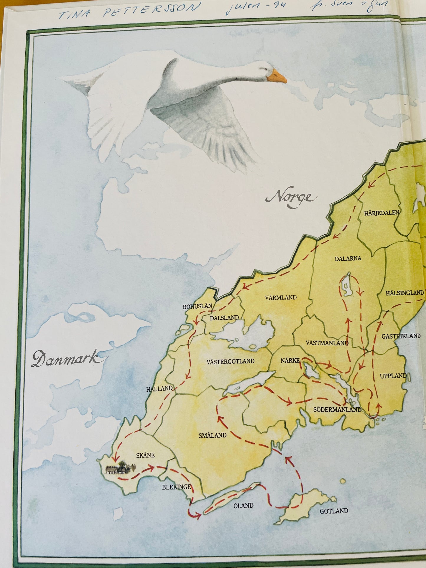 北欧ヴィンテージ絵本/Nils Holgerssons underbara resa genom Sverige/ニルスのふしぎな旅/セルマ.ローゲルーフ