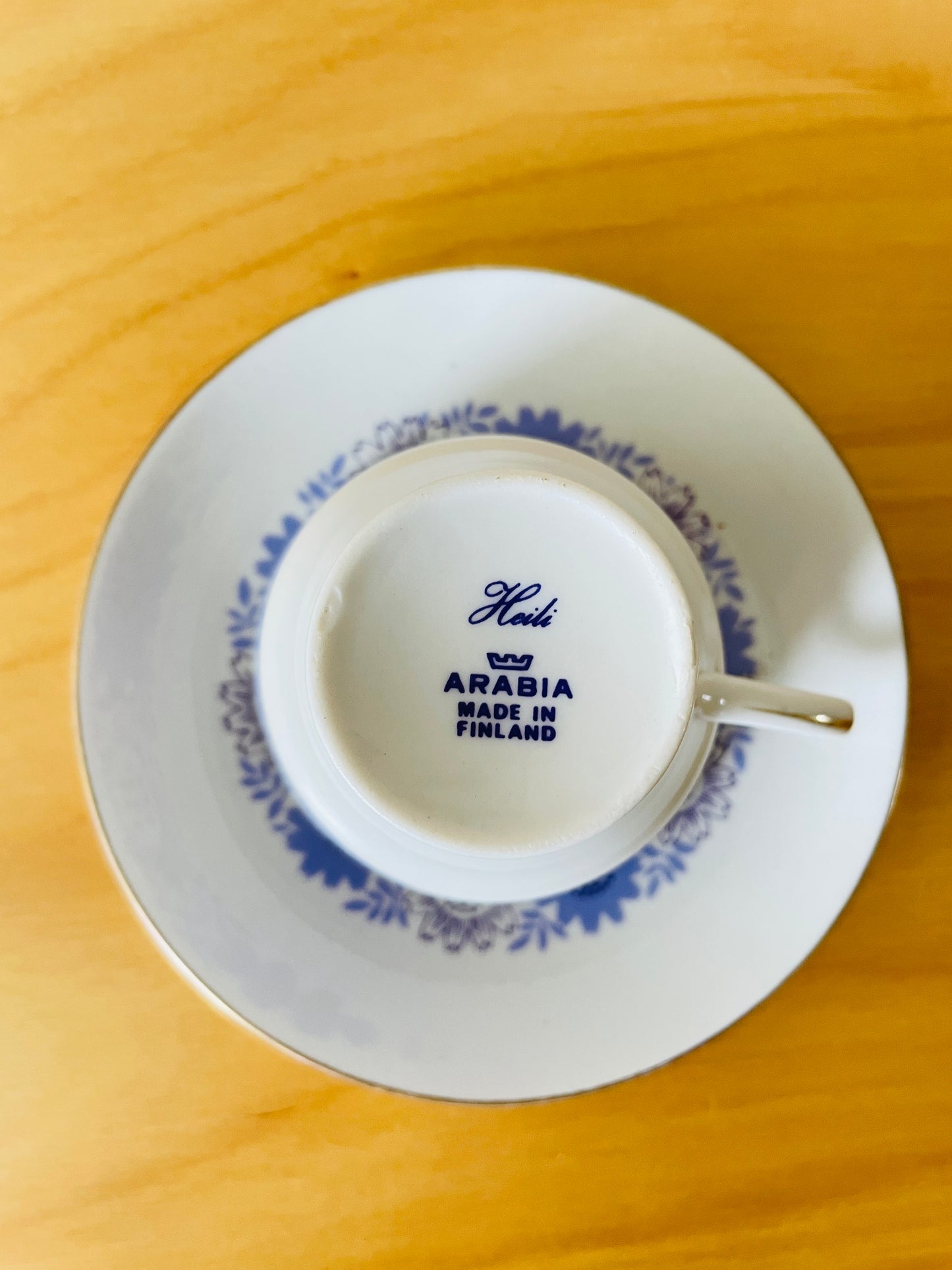 Arabia/Heili/Cup & Saucer, Plate/3-piece Set/Trio