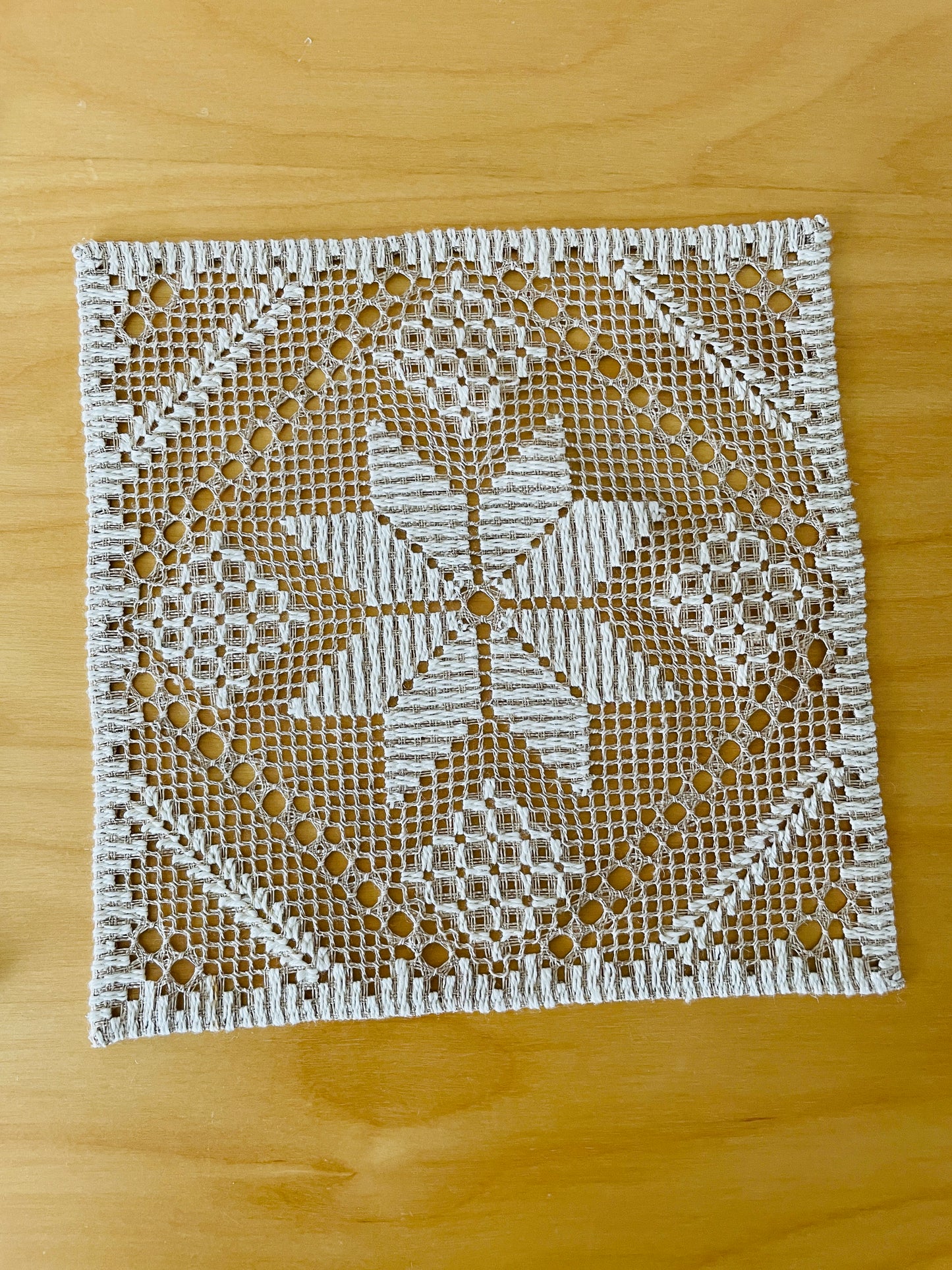 Traditional Scandinavian Craft / Näversöm / Näversöm / Tablecloth / Set of 2