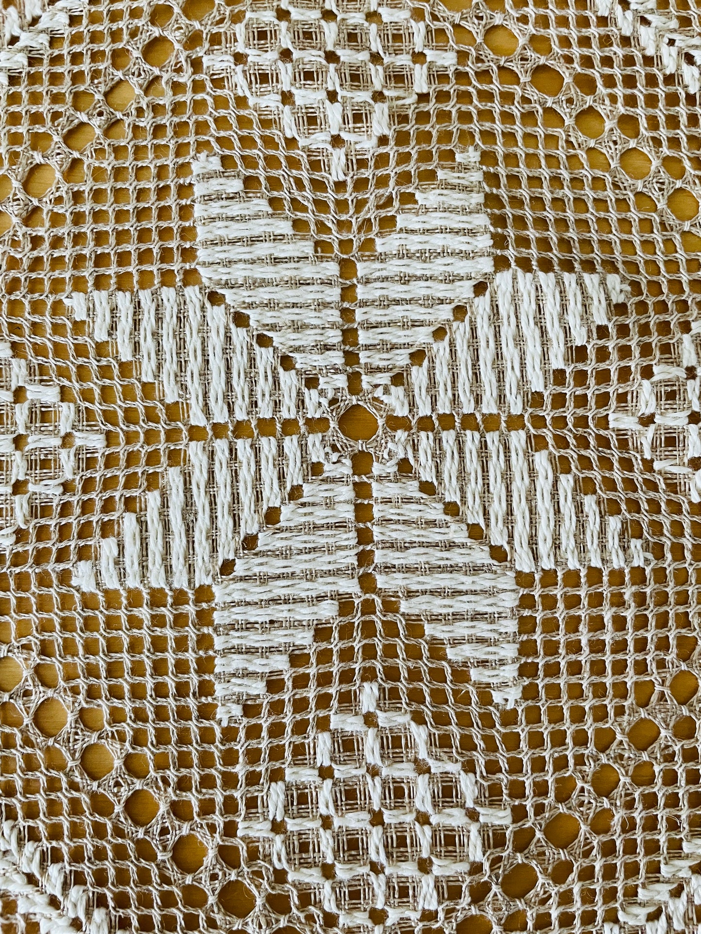 Traditional Scandinavian Craft / Näversöm / Näversöm / Tablecloth / Set of 2