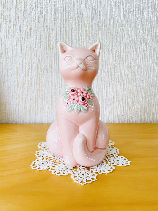 Deco/デコ/Rosa Ljung/ローサ.ユング/パステルピンクの猫ちゃん/20cm