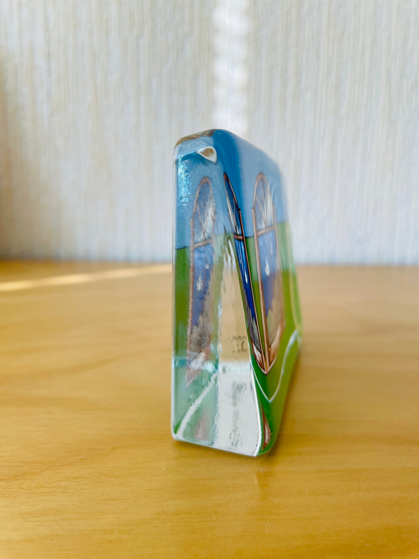 iittala/イッタッラ/helja Liukko-Sundström/ヘルヤ.リウッコ-スンストローム/ガラスカード/窓から見える夏の海
