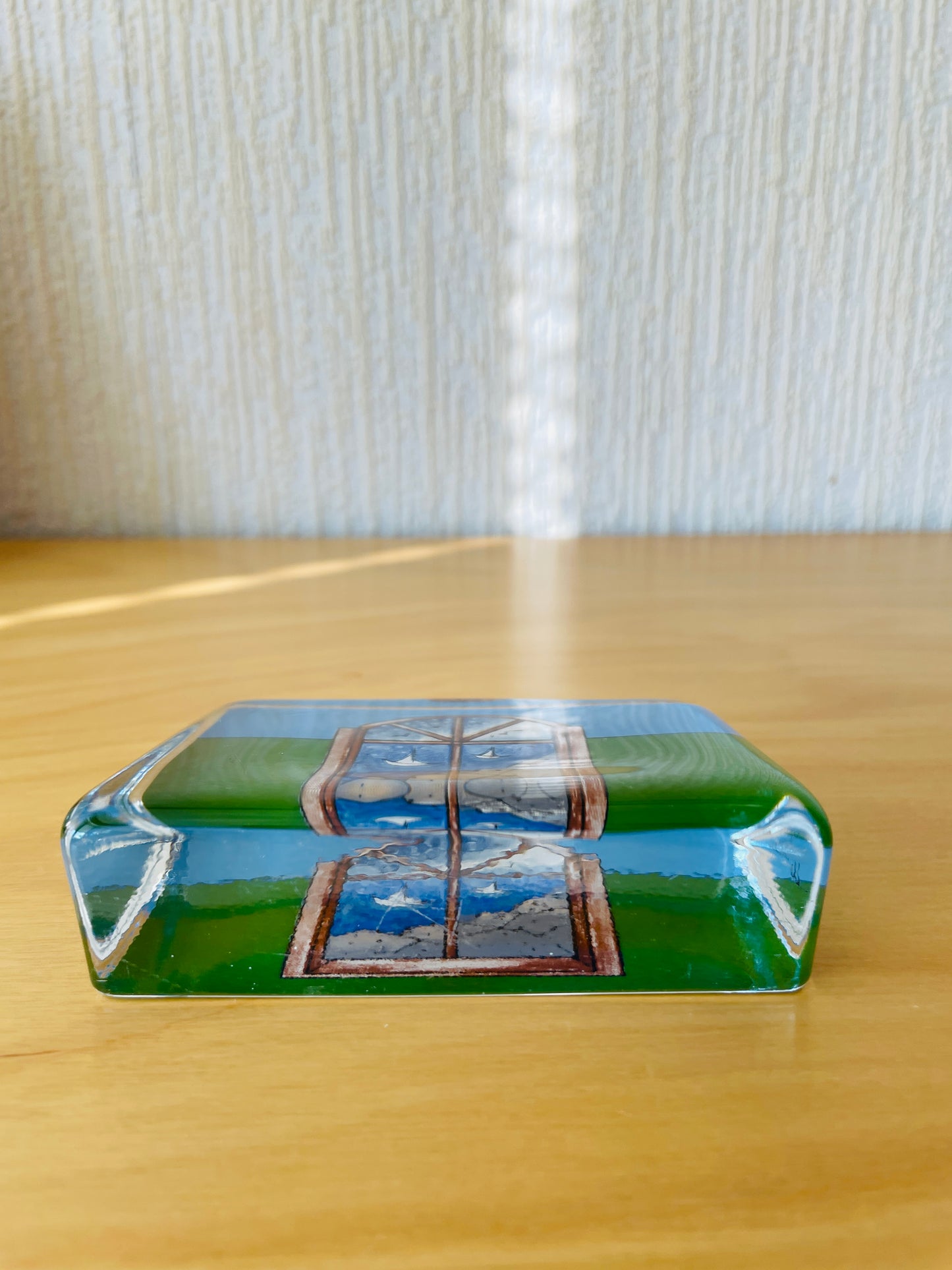iittala/イッタッラ/helja Liukko-Sundström/ヘルヤ.リウッコ-スンストローム/ガラスカード/窓から見える夏の海