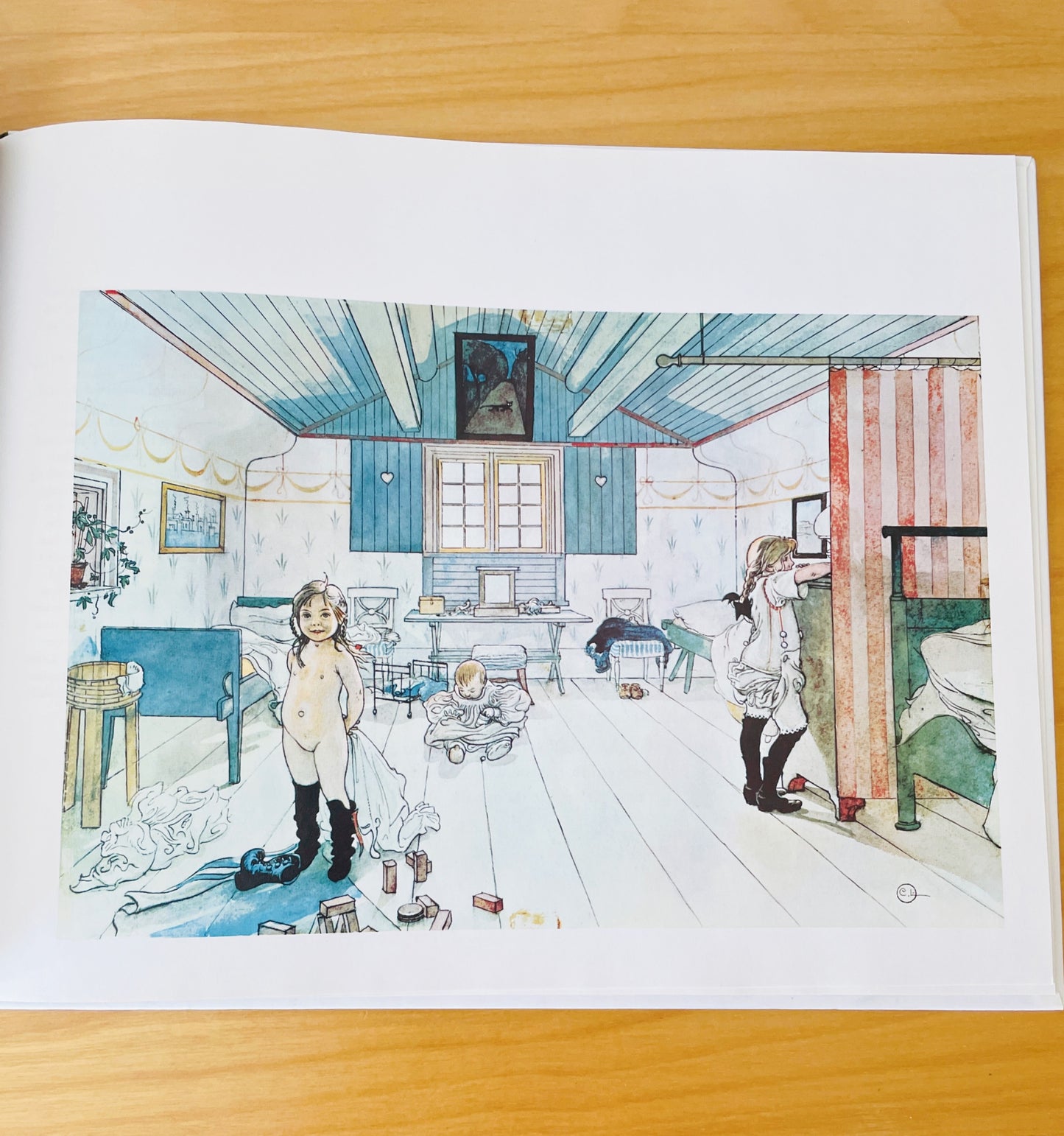 北欧ヴィンテージ絵本/Ett Hem/家/Carl Larson/カール.ラーソン