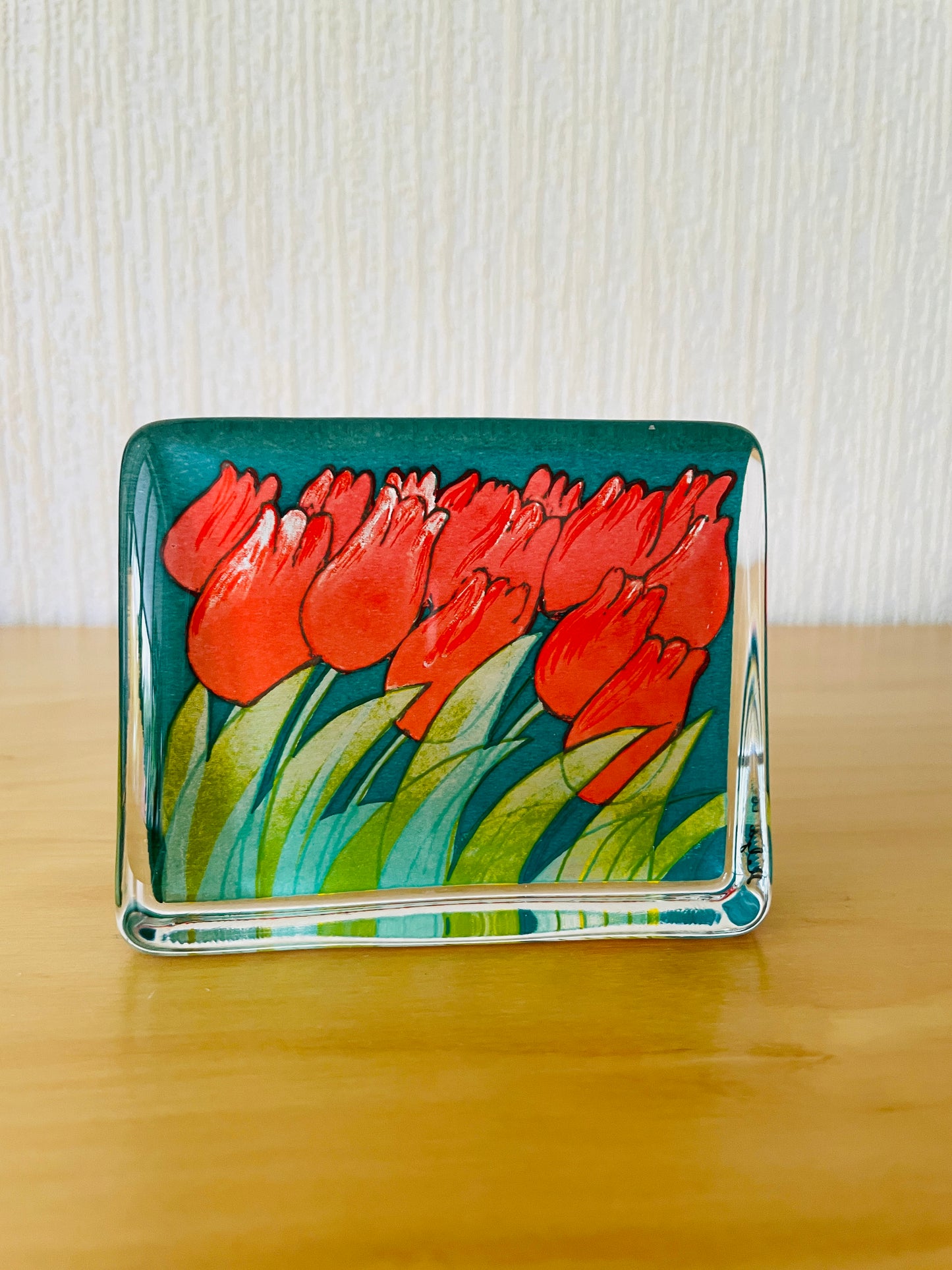 iittala/イッタラ/Helja Liukko-Sundström/ヘルヤ リウッコ スンドストローム/チューリップのガラスのオブジェ