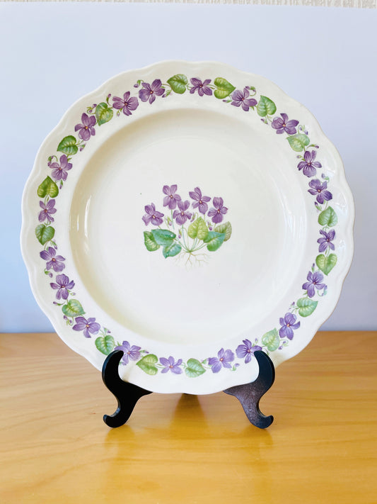 Old Gustavsberg/Viol/Serving Plate with Messing Handle