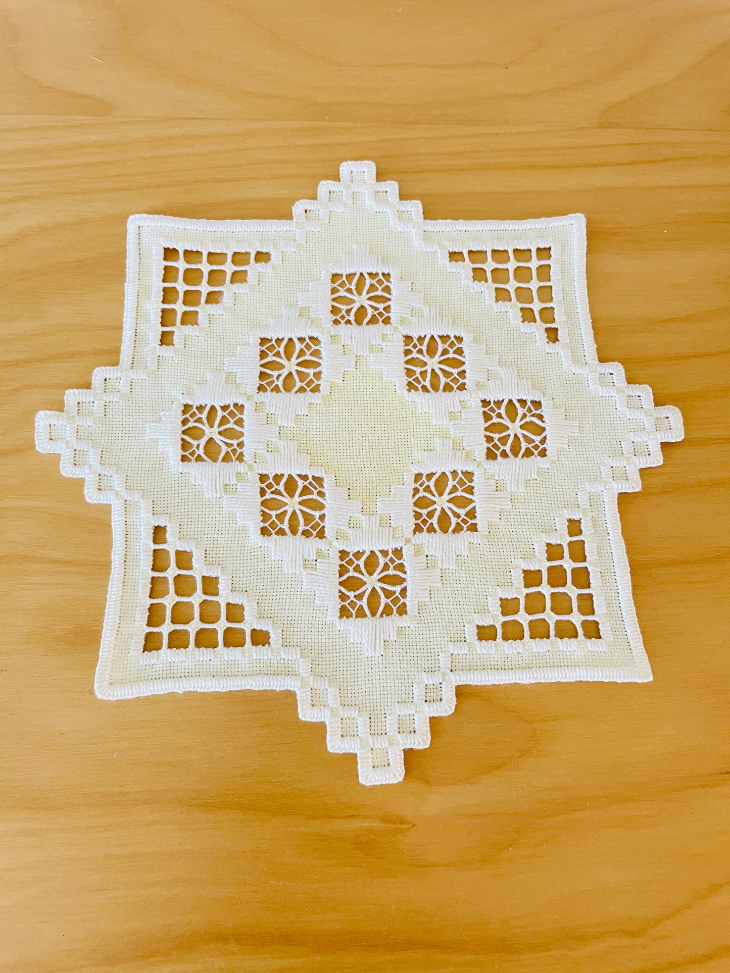 北欧手工芸/ハタンガー刺繍/クロス/2枚セット