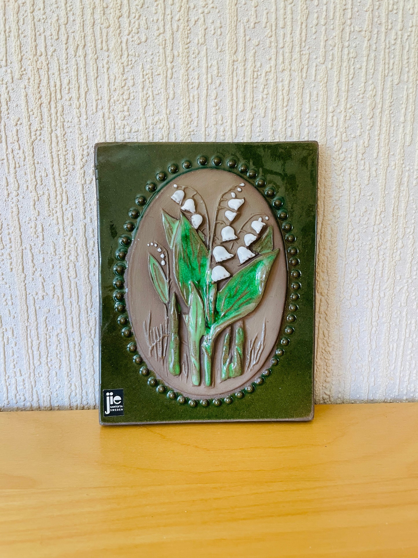 Jie Gantofta/ジイガントフタ/陶板/スズランのお花