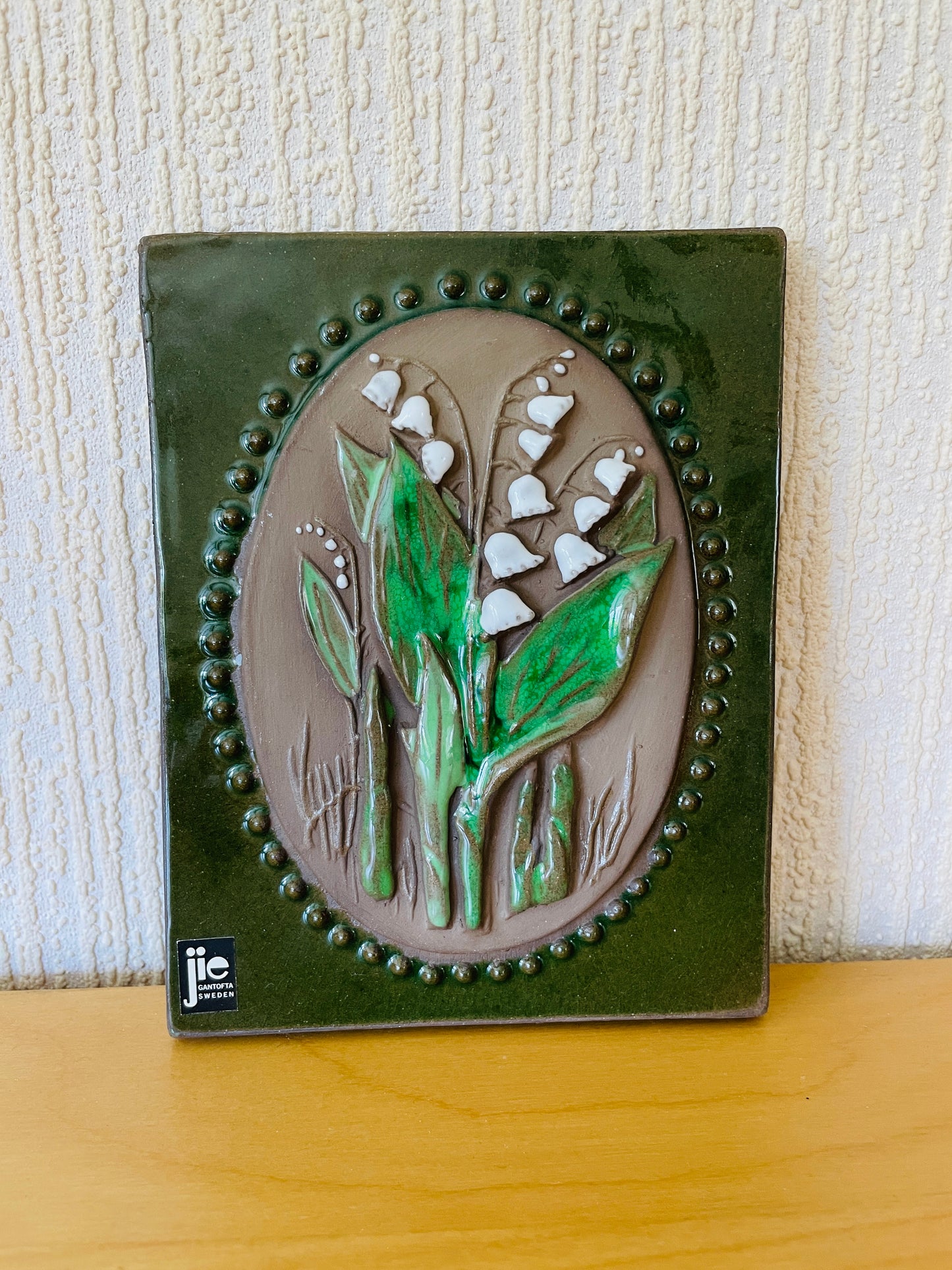 Jie Gantofta/ジイガントフタ/陶板/スズランのお花