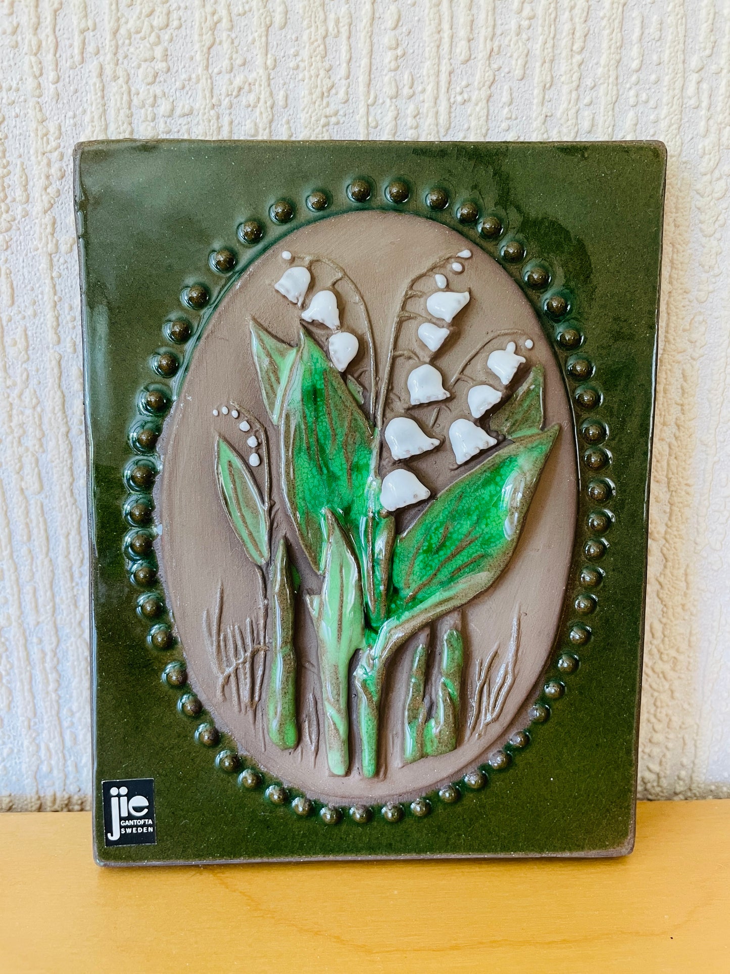 Jie Gantofta/ジイガントフタ/陶板/スズランのお花