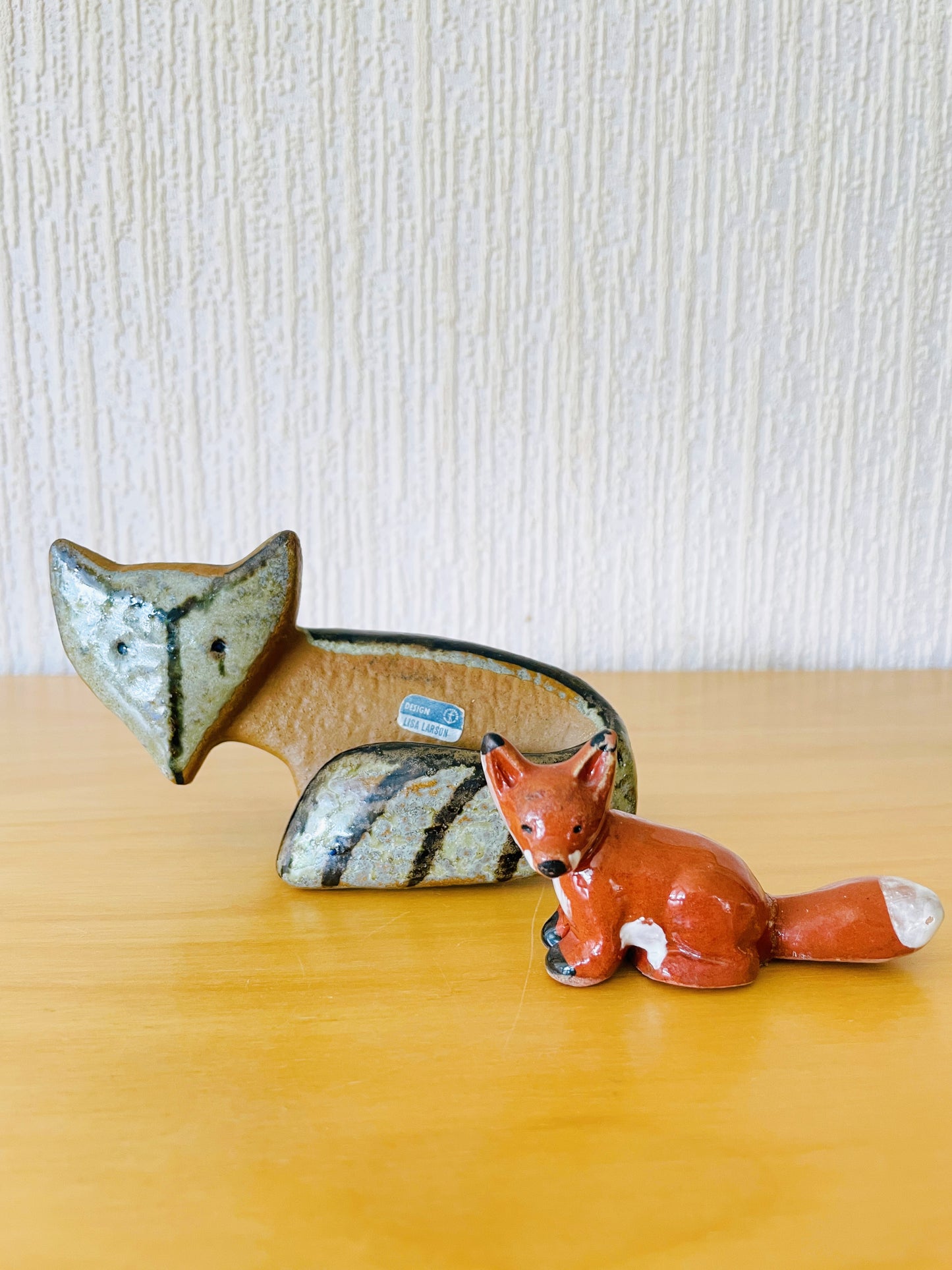 Gustavsberg/グスタフスベリ/Lisa Larson/リサ.ラーソン/小さな動物園/キツネさん/訳あり