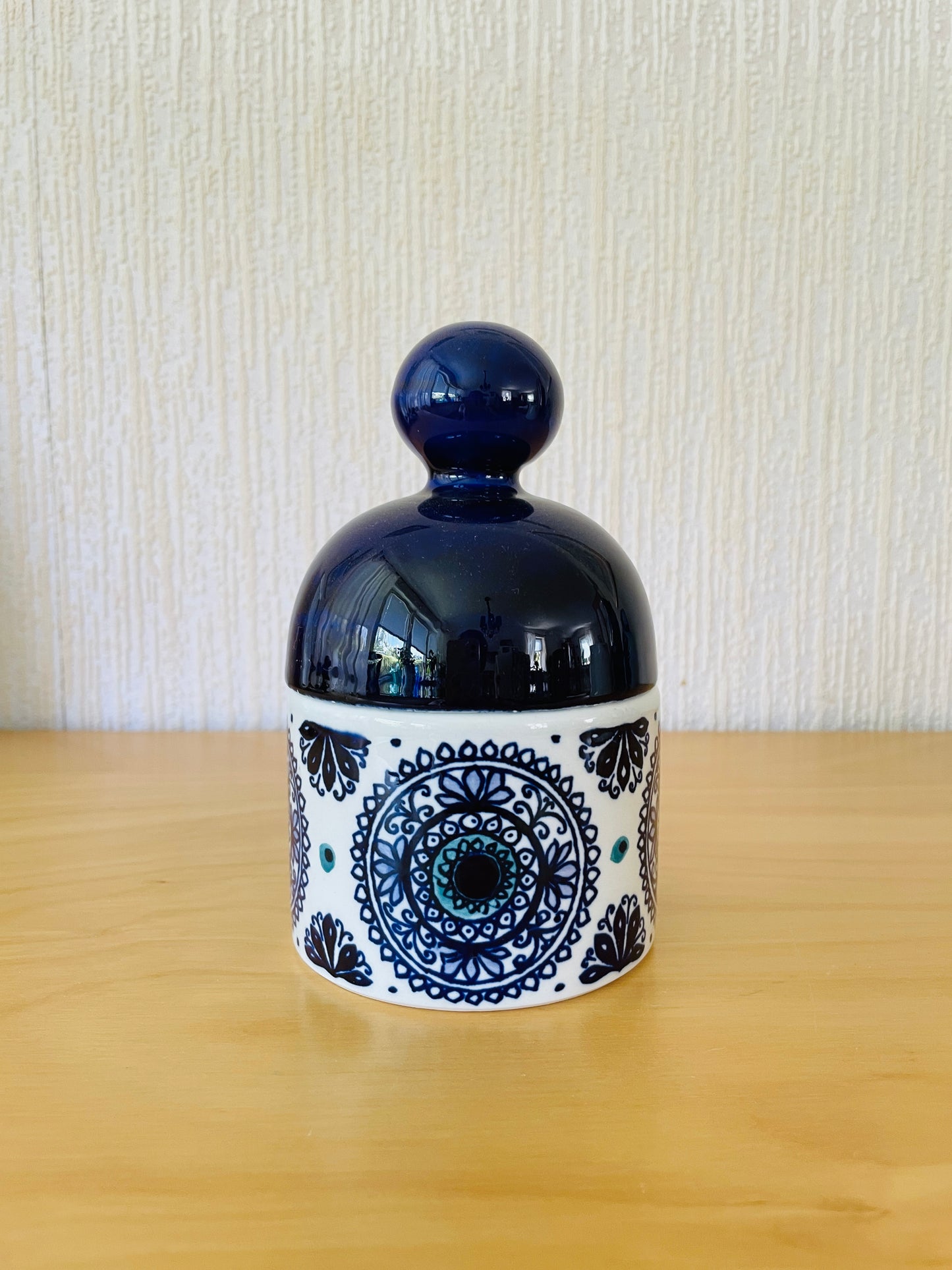 Arabia/アラビア/Hilkka-Liisa Ahola/ヒッカラ-リーサ アホーラ/ハンドペイント/ボンボンジャー