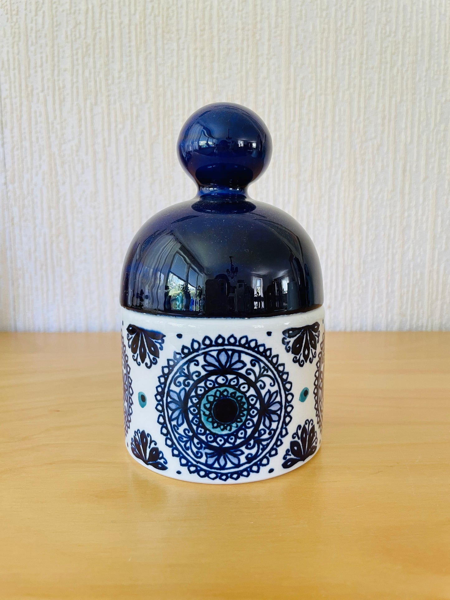 Arabia/アラビア/Hilkka-Liisa Ahola/ヒッカラ-リーサ アホーラ/ハンドペイント/ボンボンジャー