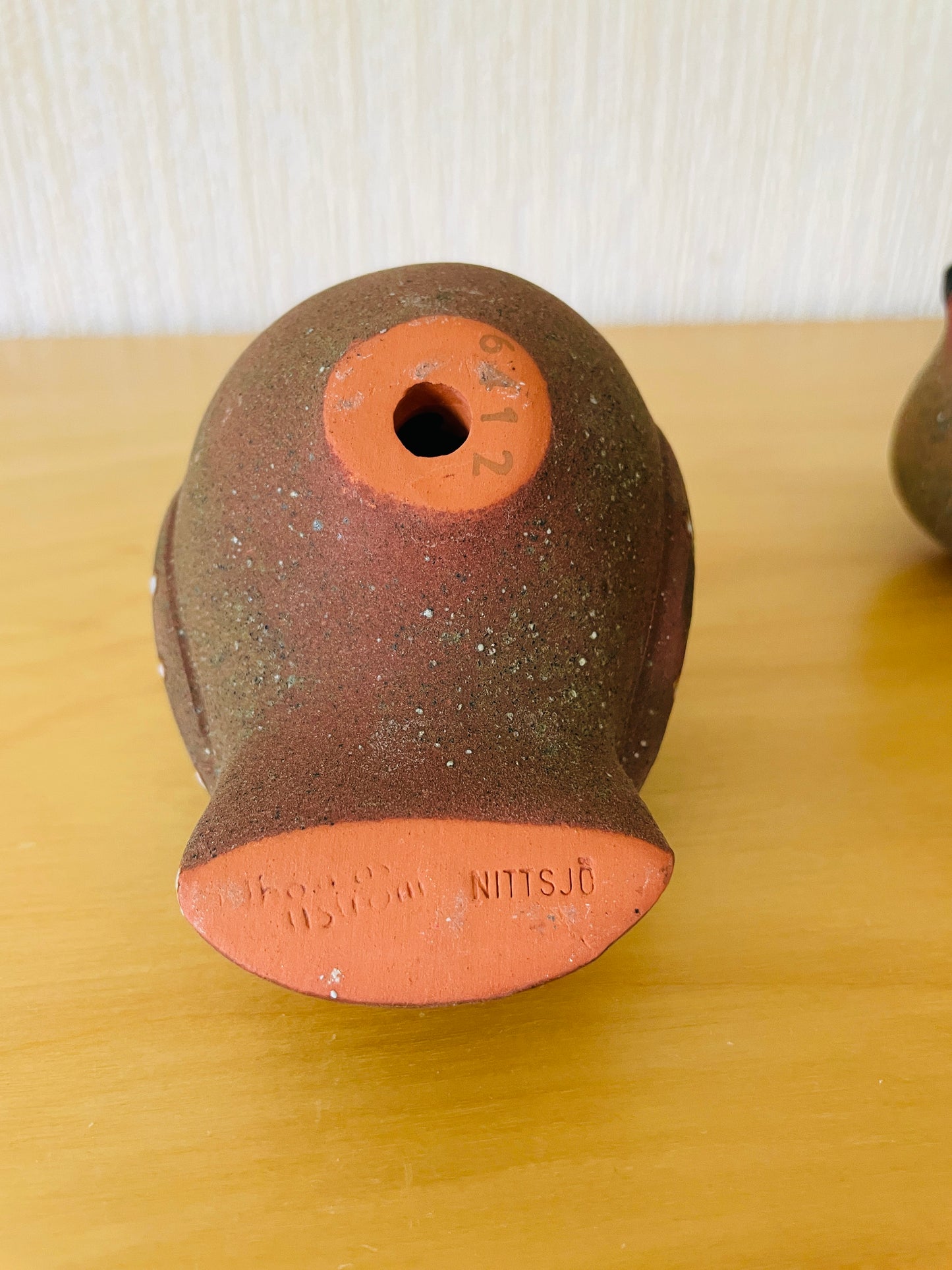 Nittsjö Keramik/ニットシュー.セラミック/Thomas Hellström/トーマス.ヘルストローム/３羽の仲良しトリさん親子