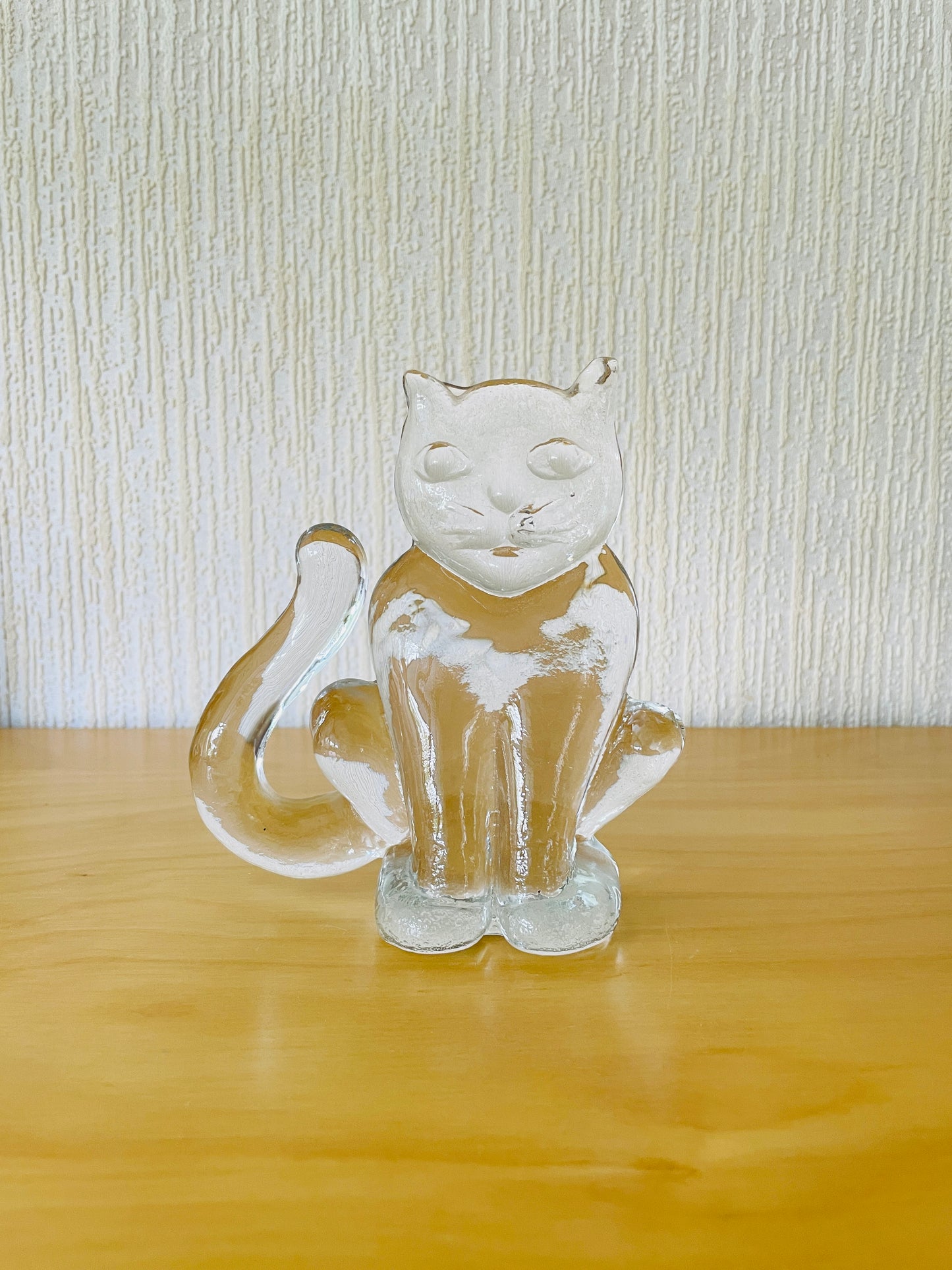 Boda/ボーダ/Bertil Vallien/バーテイルバリエン/クリスタルガラスのネコのオブジェ/大