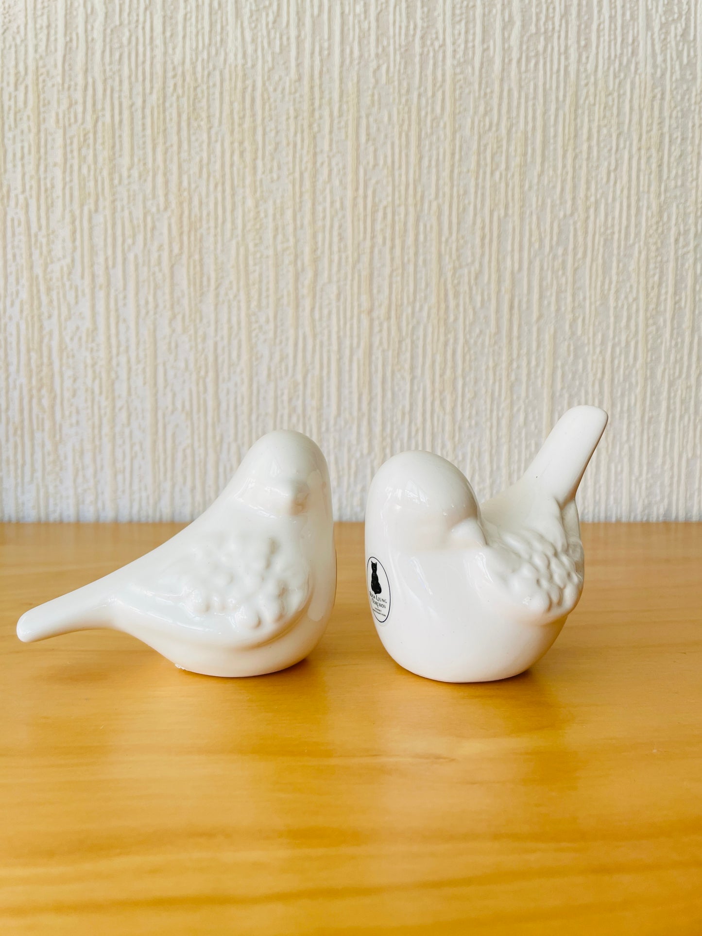 Deco/デコ/Rosa Ljung/ローサ.ユング/２羽の小鳥のオブジェ/ホワイト