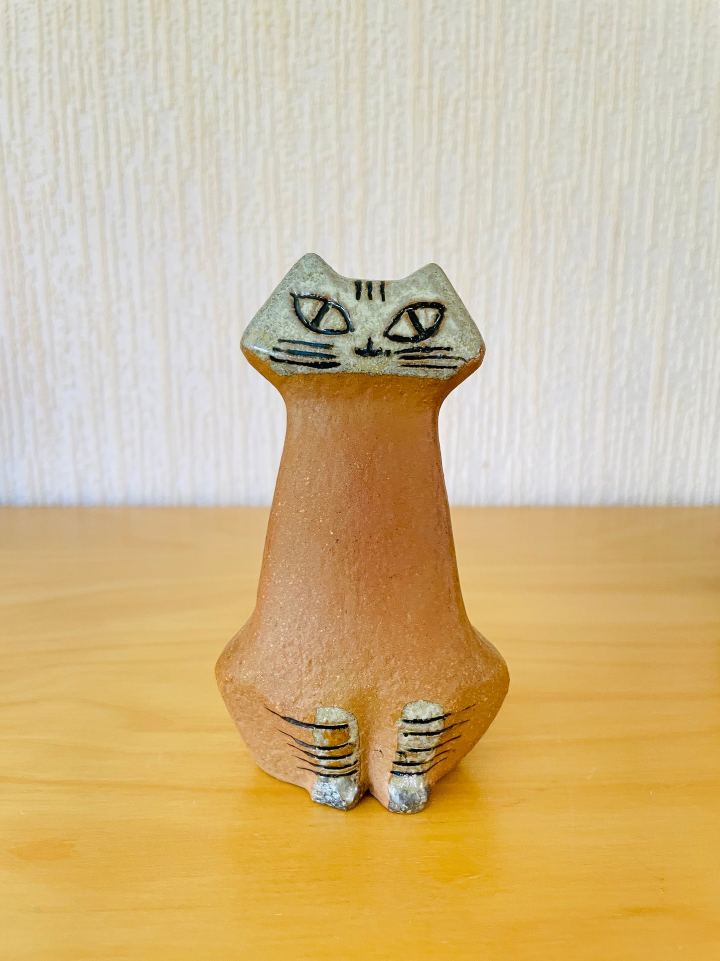 Gustavsberg/グスタフスベリ/Lisa Larson/リサ.ラーソン/Lilla Zoo/小さな動物園/座りネコ