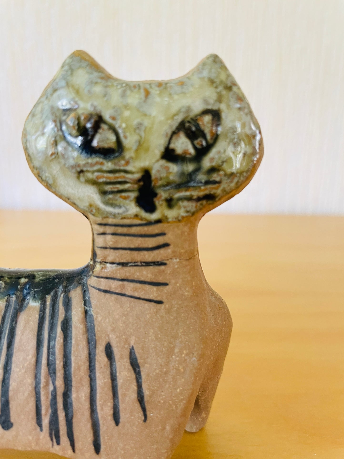 Gustavsberg/グスタフスベリ/Lisa Larson/リサ ラーソン/Lilla Zoo/小さな動物シリーズ/立ち猫/訳あり