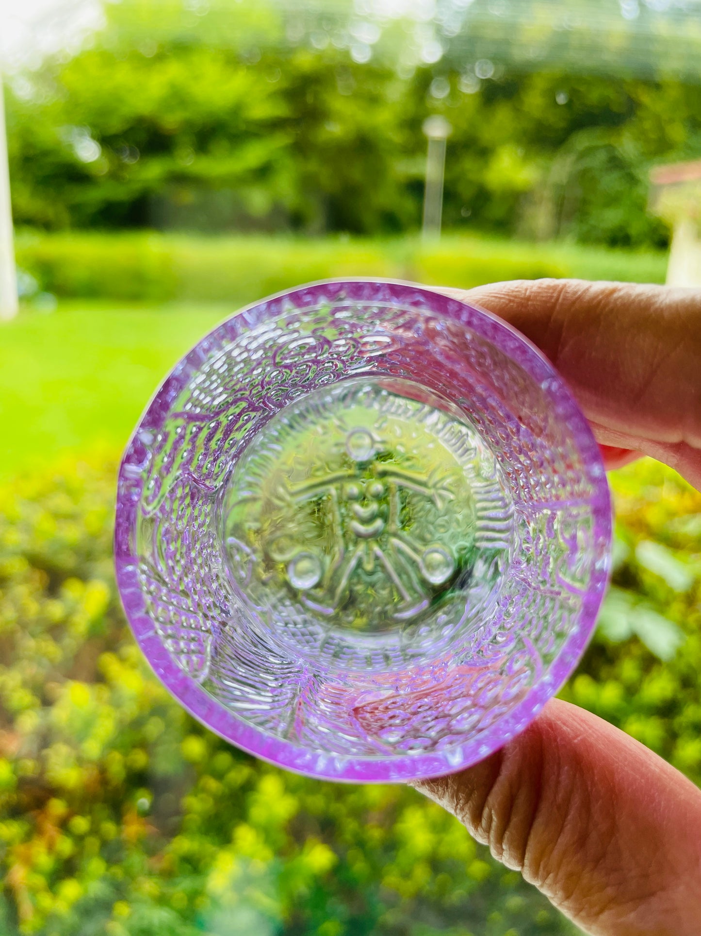 Nuutajälvi/ヌータヤルヴィ/Oiva Toikka/オイバ.トイッカ/Fauna/ファウナ/ショットグラス/アメジスト