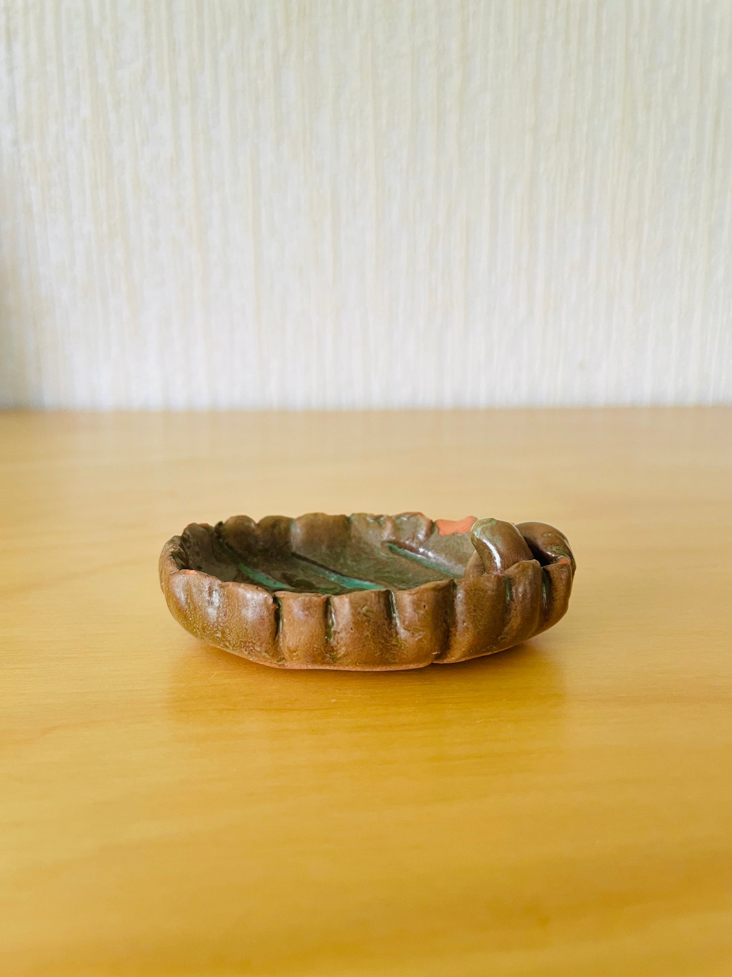 Rutebo Leksand/ルーテボー/レイクサンド/葉っぱ型の豆皿/訳あり