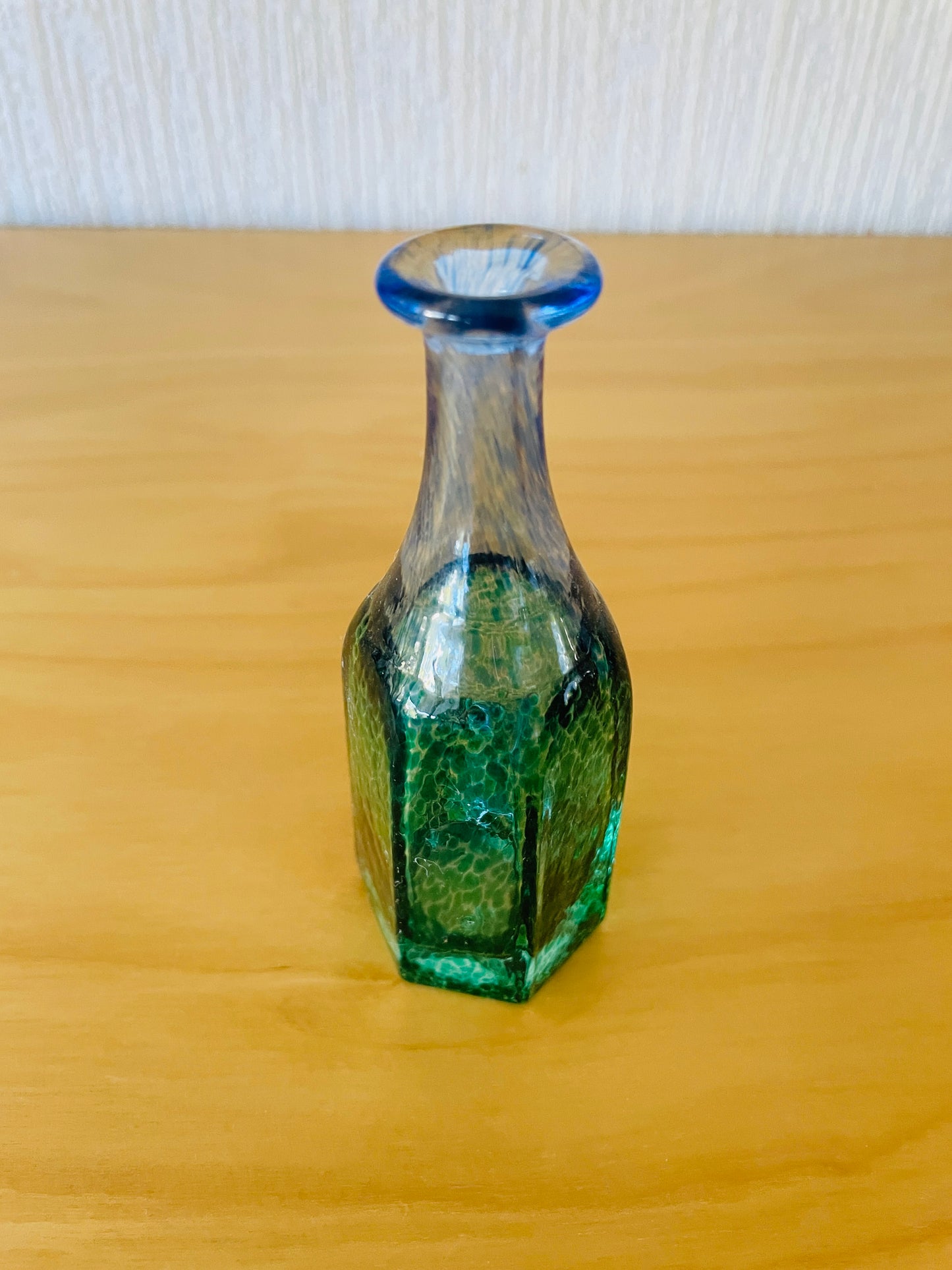 Boda/ボーダ/ハンドメイド/Miniatyr Flaska/ガラスのベース/ミニチュア/H: 11cm