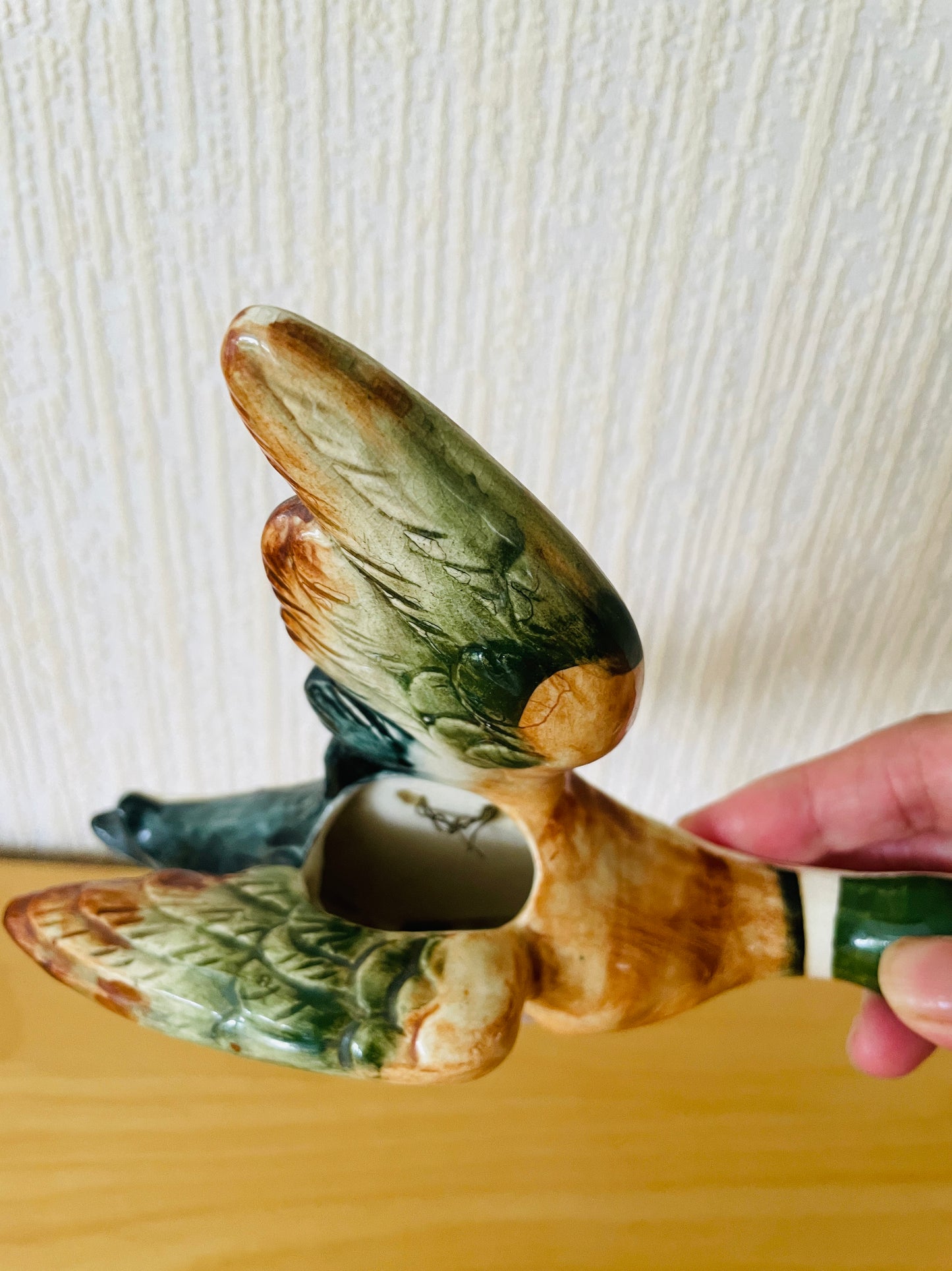 北欧ヴィンテージ/ニルスのふしぎな旅/ガチョウのモルテン/壁掛けタイプ/フラワーベース