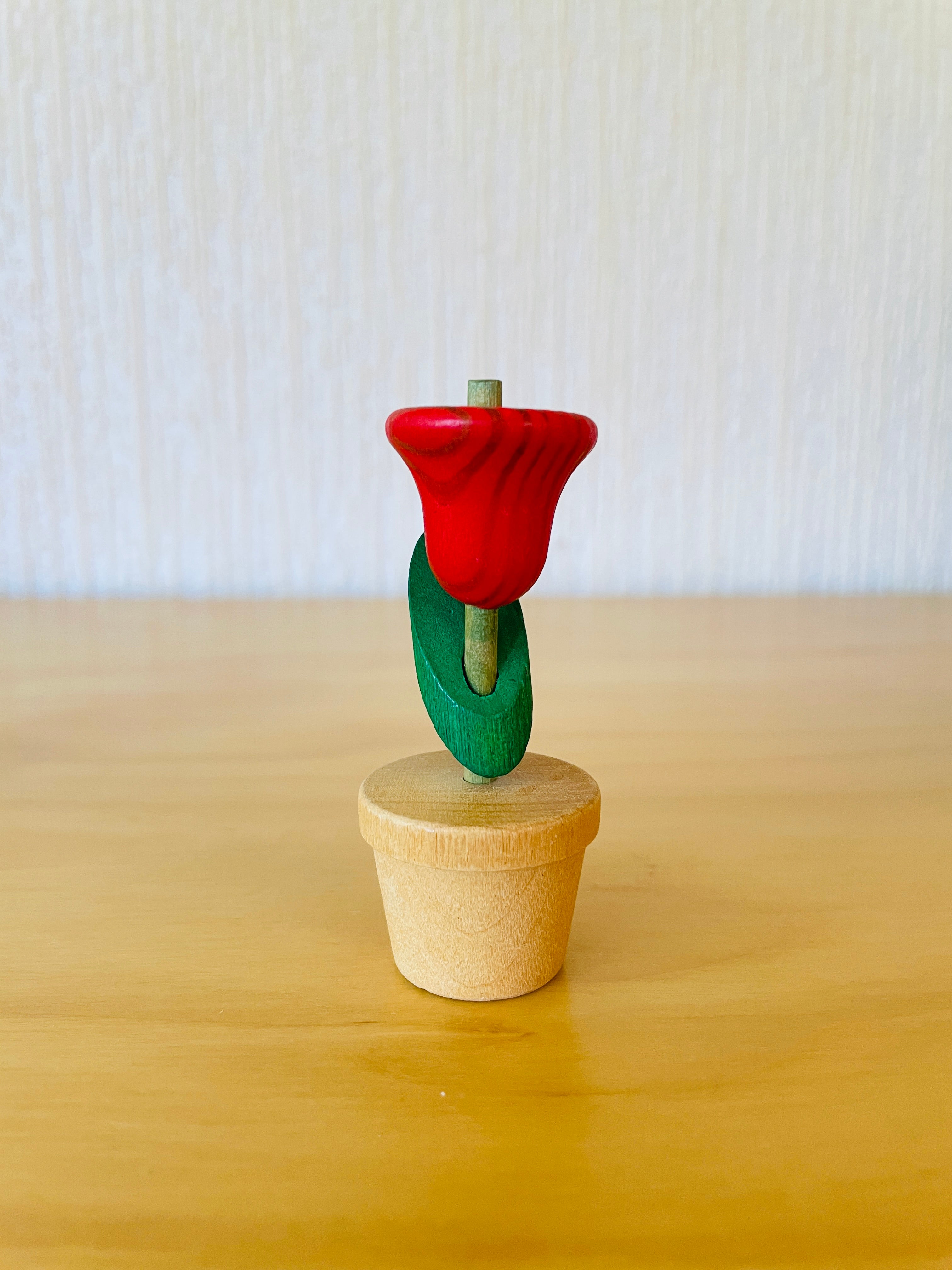 Aarikka/アーリッカ/チューリップのオブジェ/木製/レッド