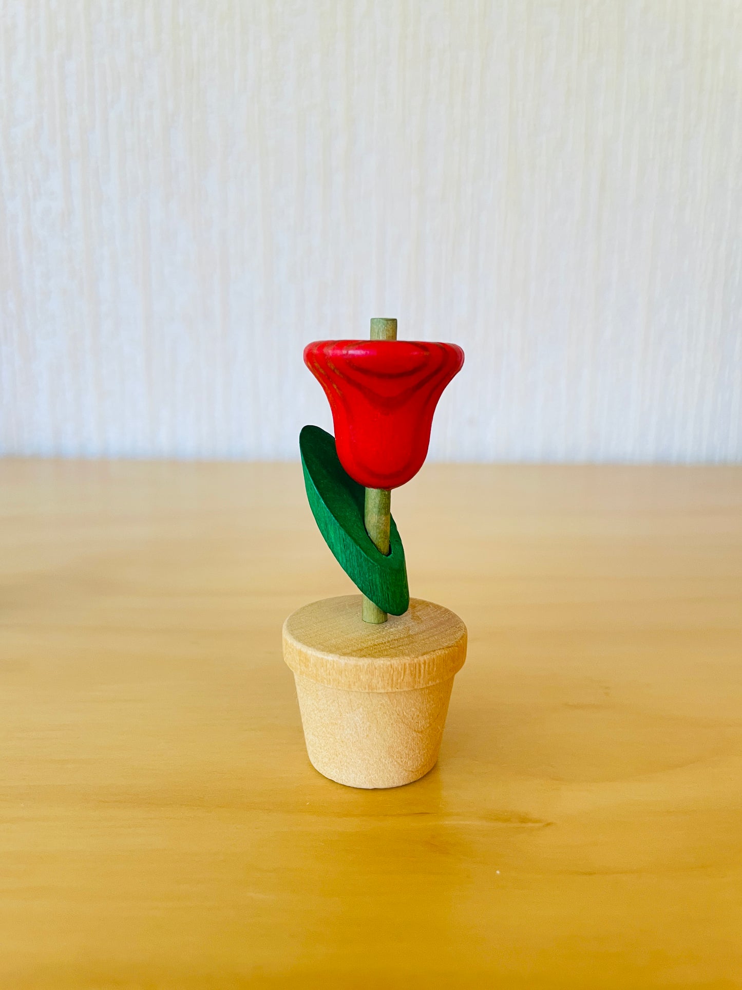 Aarikka/アーリッカ/チューリップのオブジェ/木製/レッド