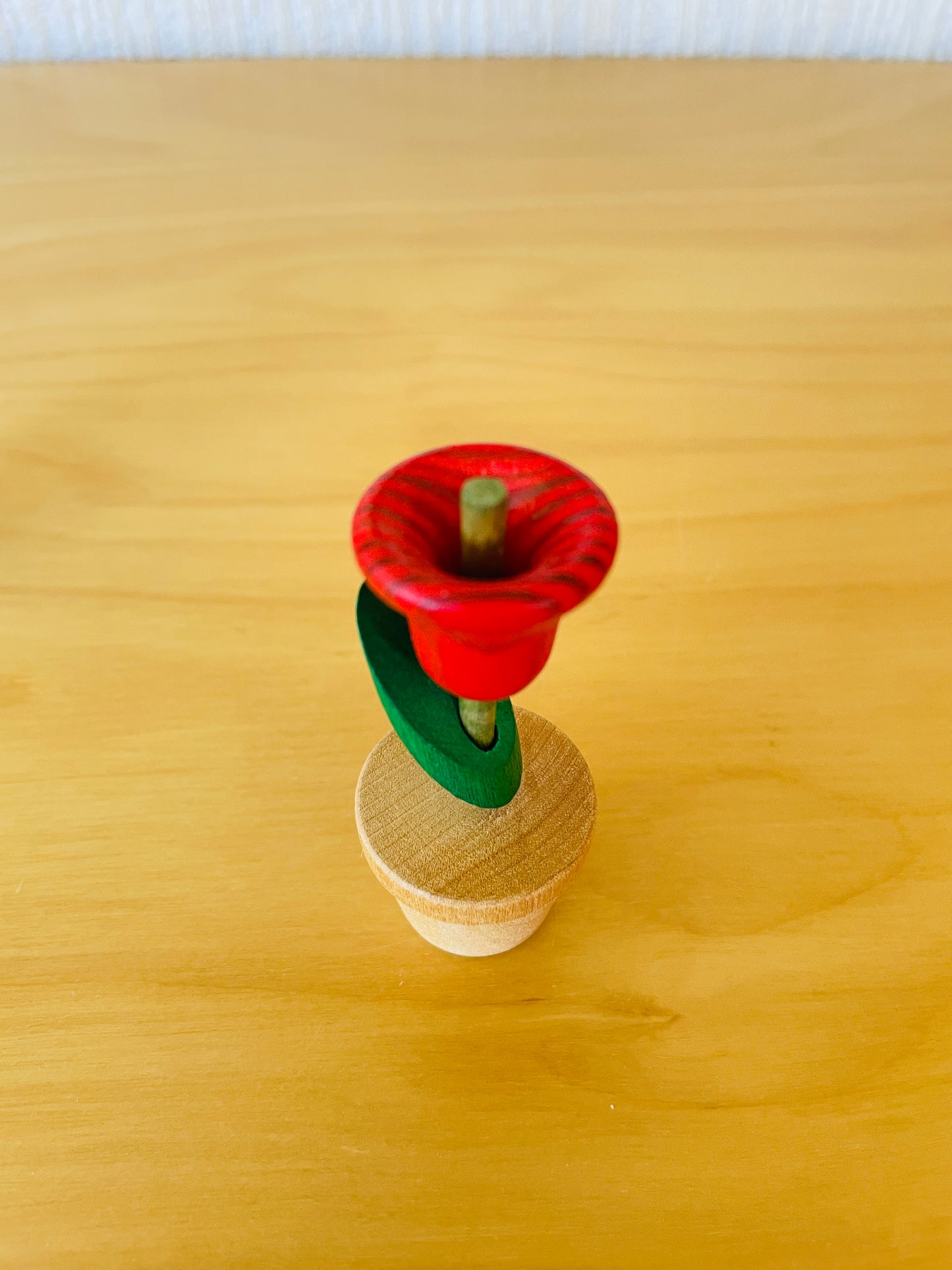 Aarikka/アーリッカ/チューリップのオブジェ/木製/レッド