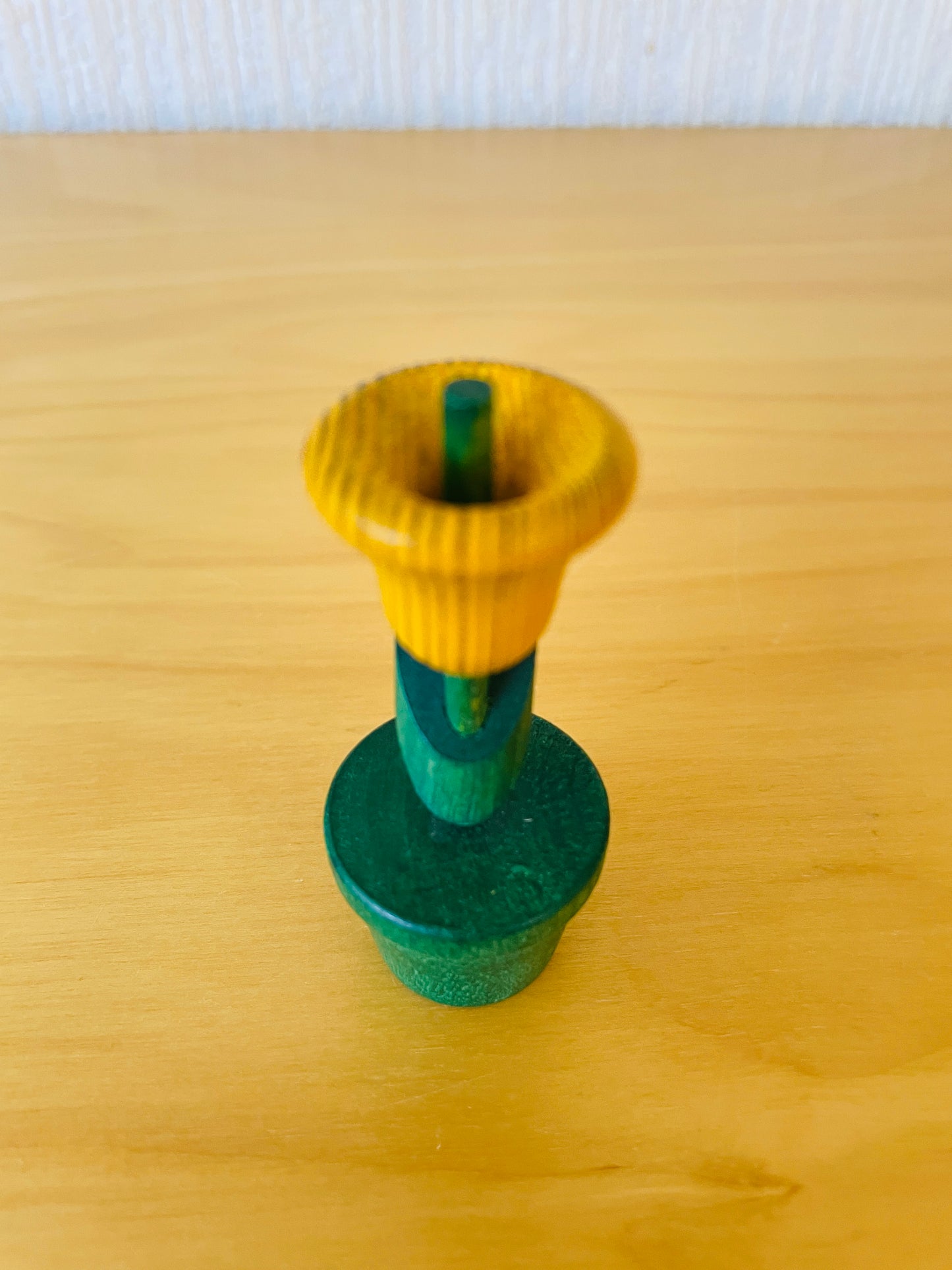 Aarikka/アーリッカ/チューリップのオブジェ/木製/イエロー