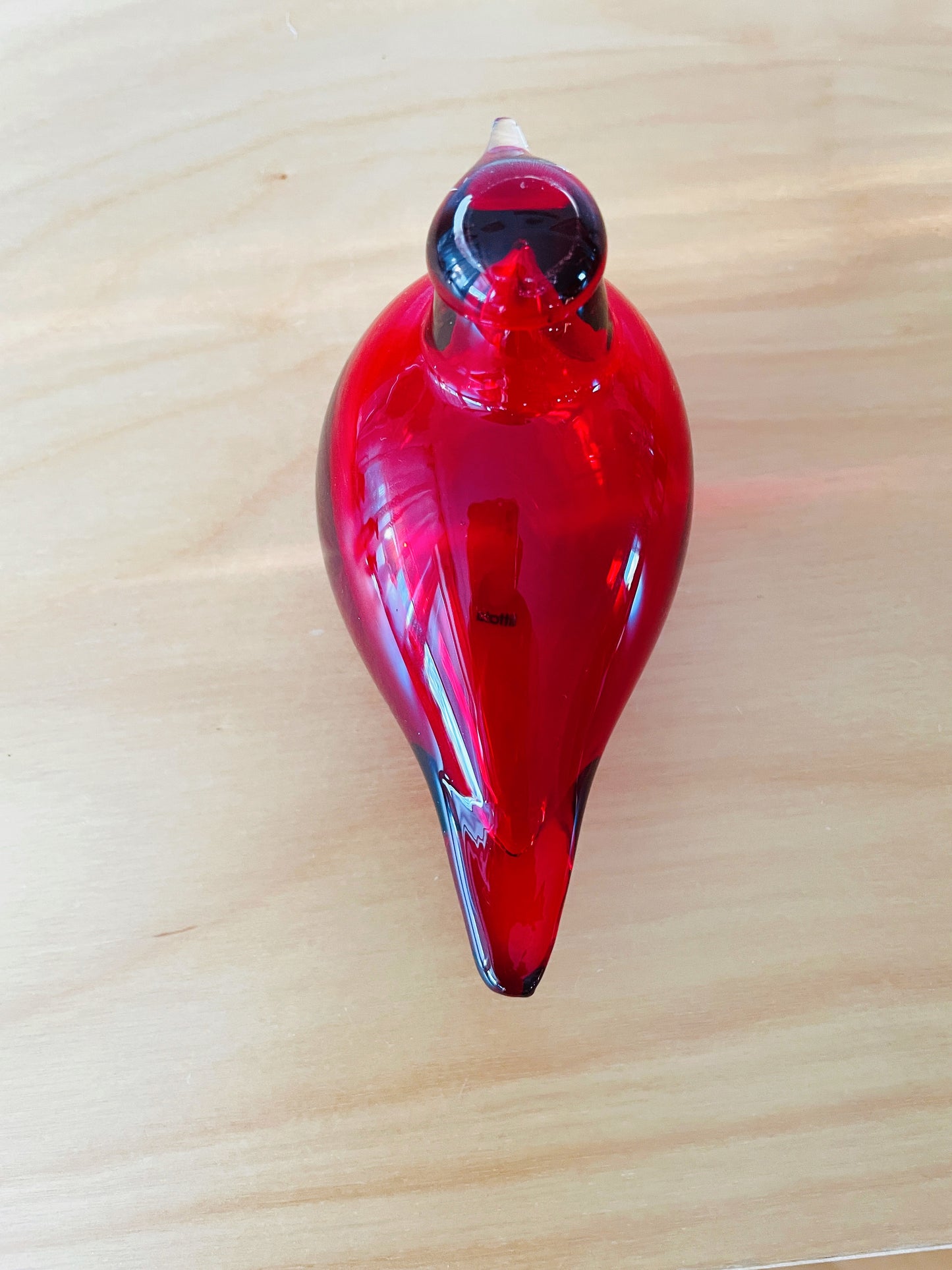 iittala/イッタラ/Nuutajälvi/ヌータヤルヴィ/Oiva Toikka/オイバ.トイッカ/Birds/バード/Little Turn/リトルターン/レッド