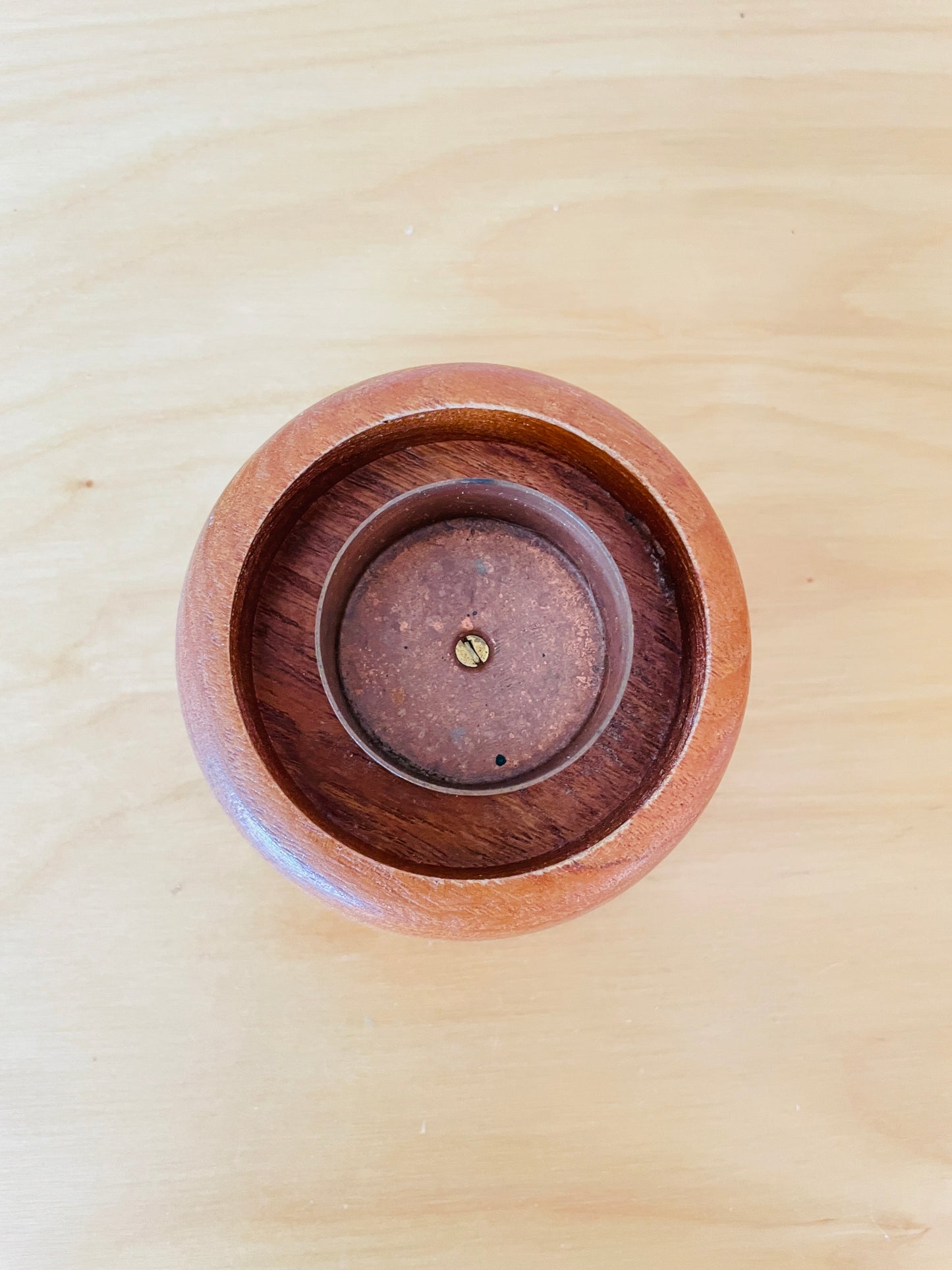 Karl Holmberg/カール.ホルムベリ/チークとガラスのキャンドルスタンド