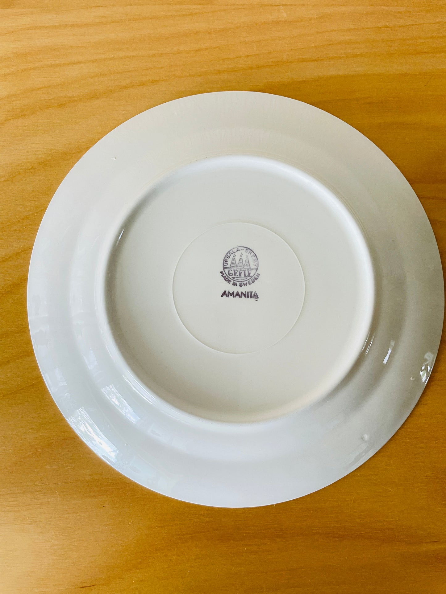 Uppsala Ekeby Gefle/ウプサラエケビー/ゲフレ/Amanita/アマニタ/プレート/18,5cm