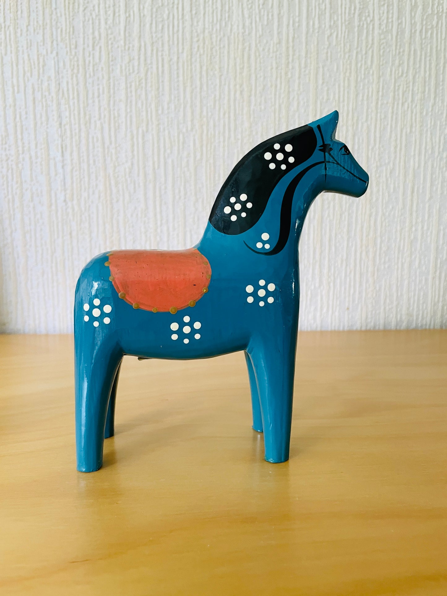 北欧伝統手工芸/ダーラホース/Jhon Gudmunds Sjuberg Rättvik/16,5cm/ブルー