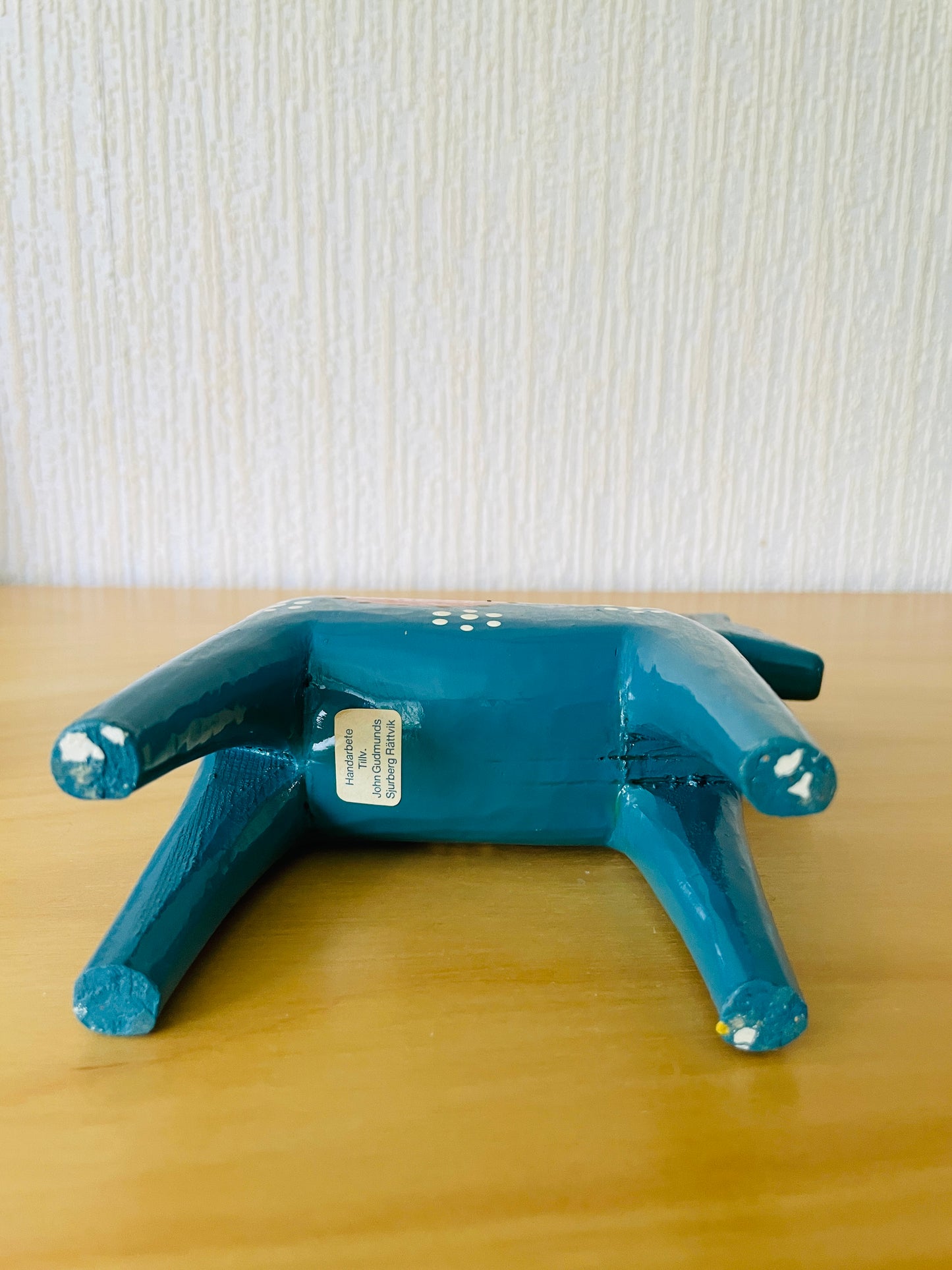 北欧伝統手工芸/ダーラホース/Jhon Gudmunds Sjuberg Rättvik/16,5cm/ブルー