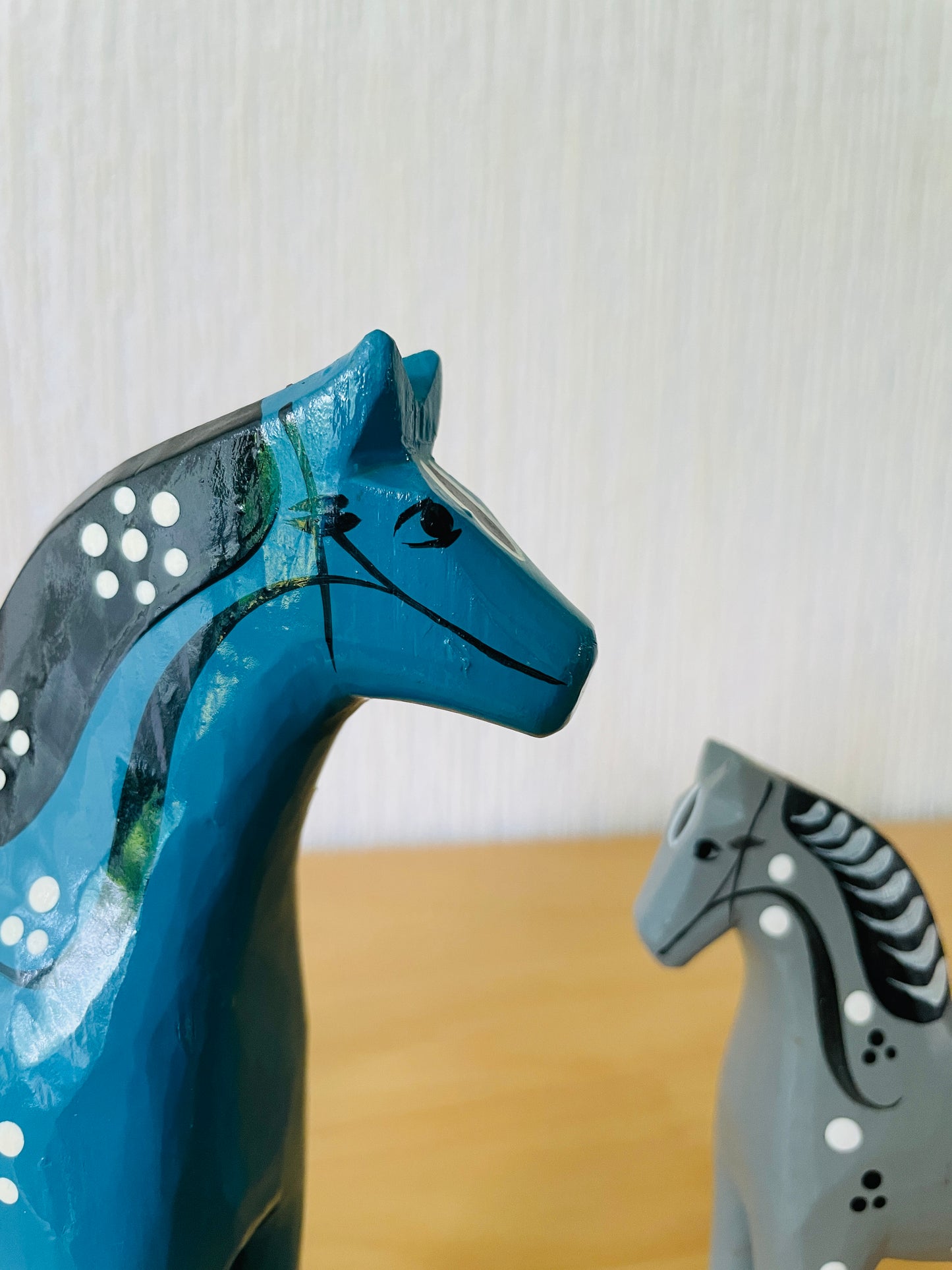 北欧伝統手工芸/ダーラホース/Jhon Gudmunds Sjuberg Rättvik/16,5cm/ブルー