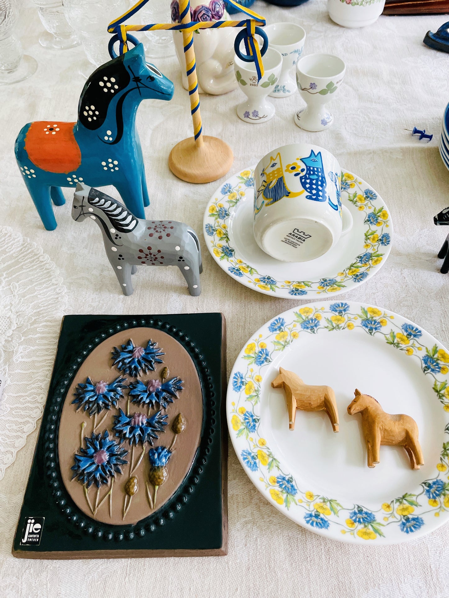 Dala horse/wooden/natural/13cm