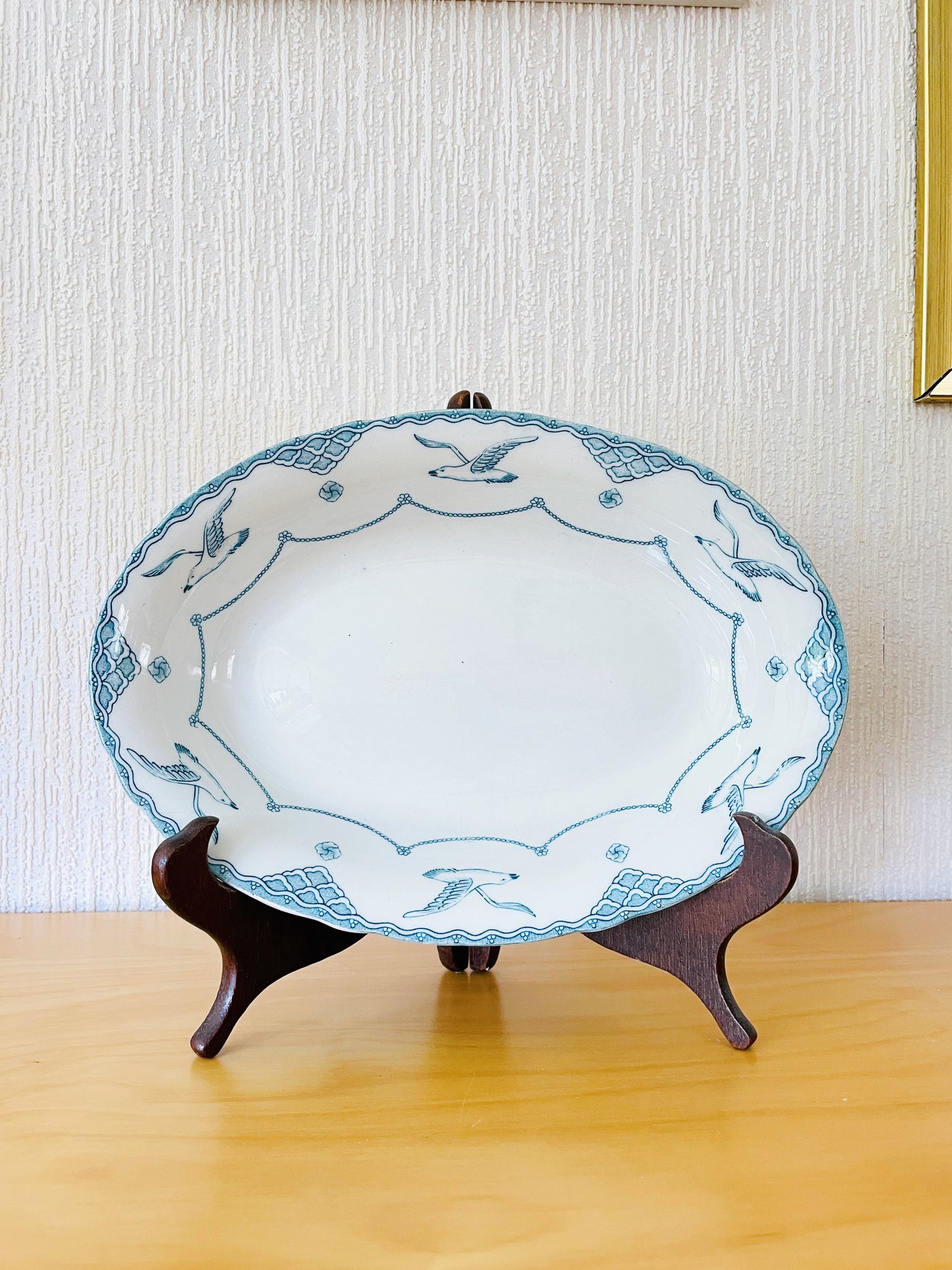 Old Gustavsberg/グスタフスベリ/Öresund/オーレサンド/オーバル深皿/31cm