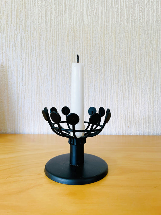 北欧手工芸品/Svensk Hemslöjd/ハンドメイド/メタル製のキャンドルスタンド