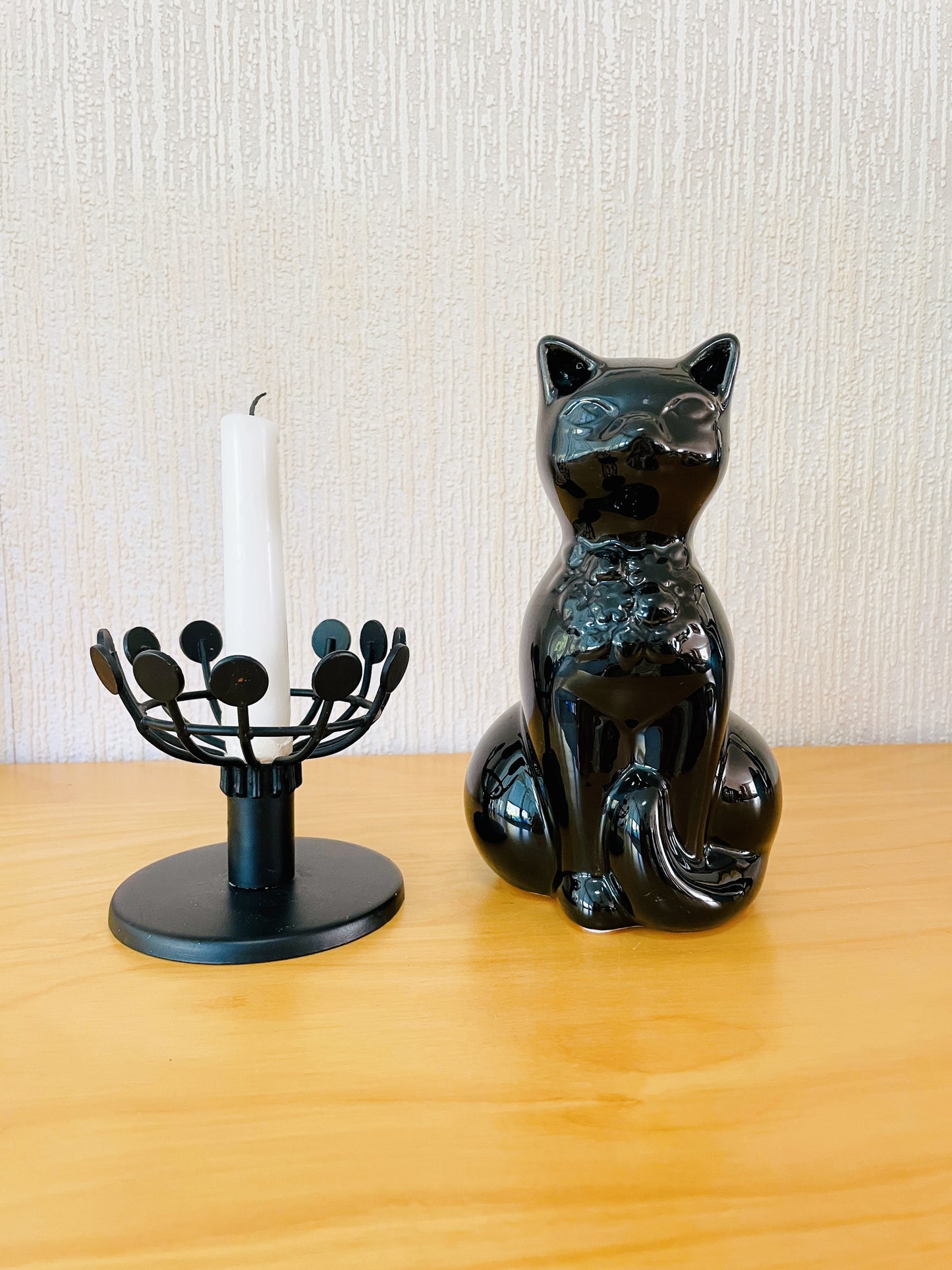 北欧手工芸品/Svensk Hemslöjd/ハンドメイド/メタル製のキャンドルスタンド
