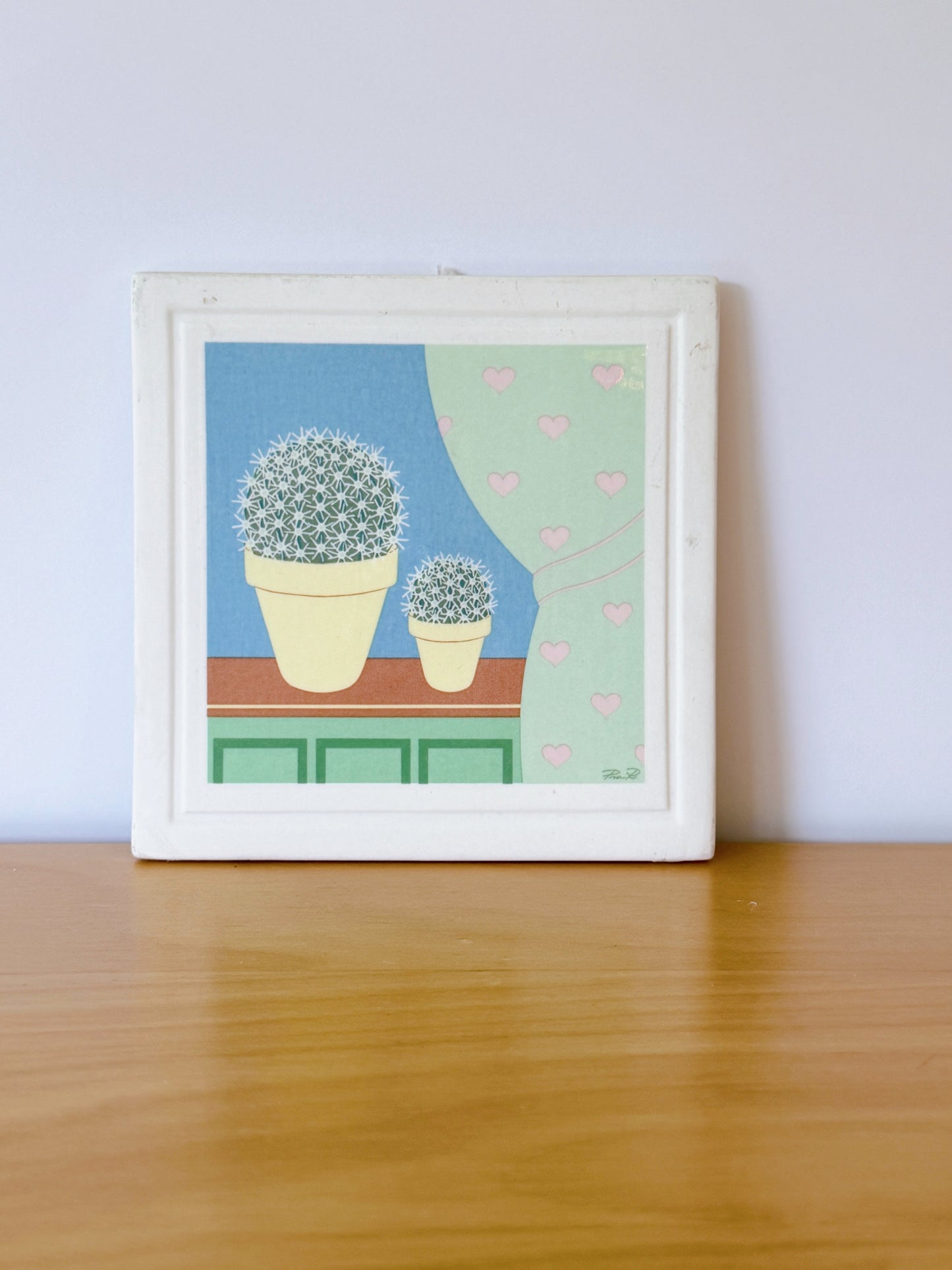 Gustavsberg/グスタフスベリ/Pia Röndahl/ピア ルンダール/陶板/Villa Rosa/ピンクのお家