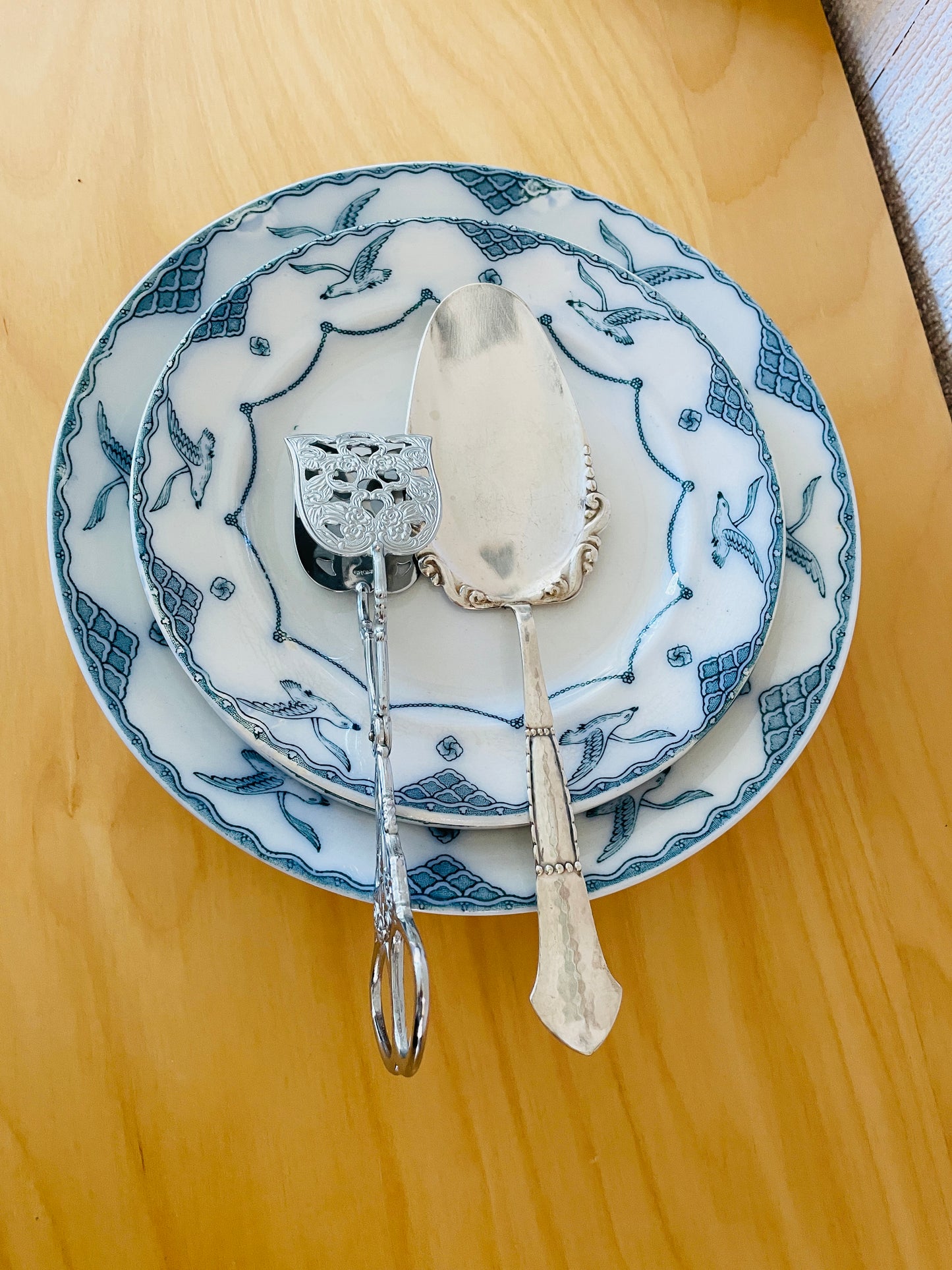 北欧ヴィンテージ/ケーキサーバー/ニューシルバー