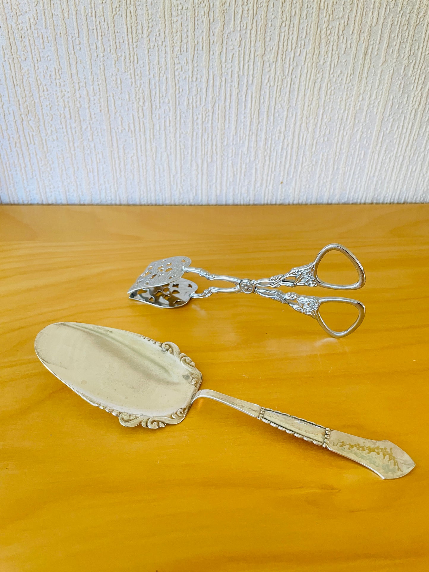 北欧ヴィンテージ/ケーキサーバー/ニューシルバー