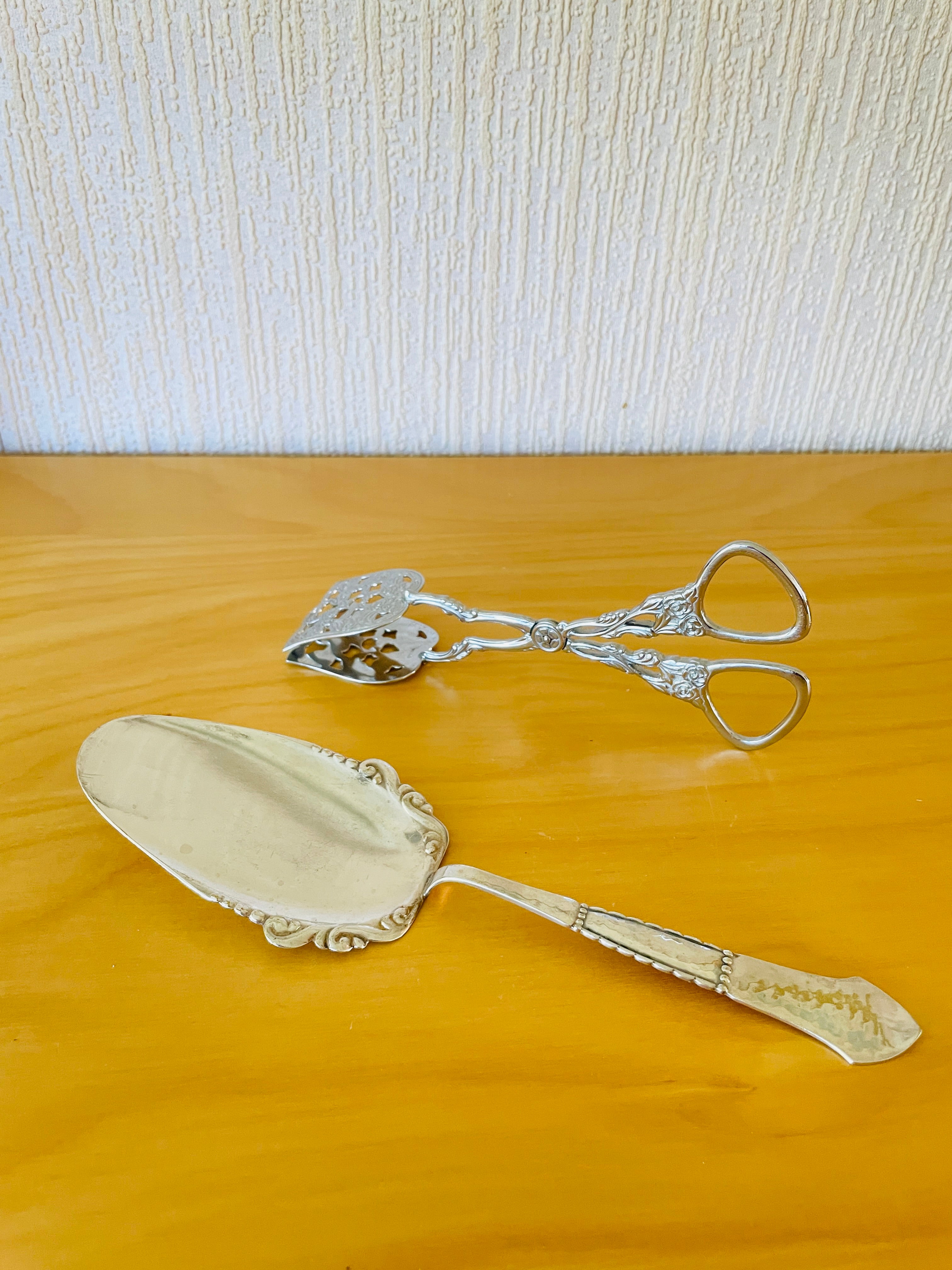 北欧ヴィンテージケーキサーバーニューシルバー – Wasurenagusa